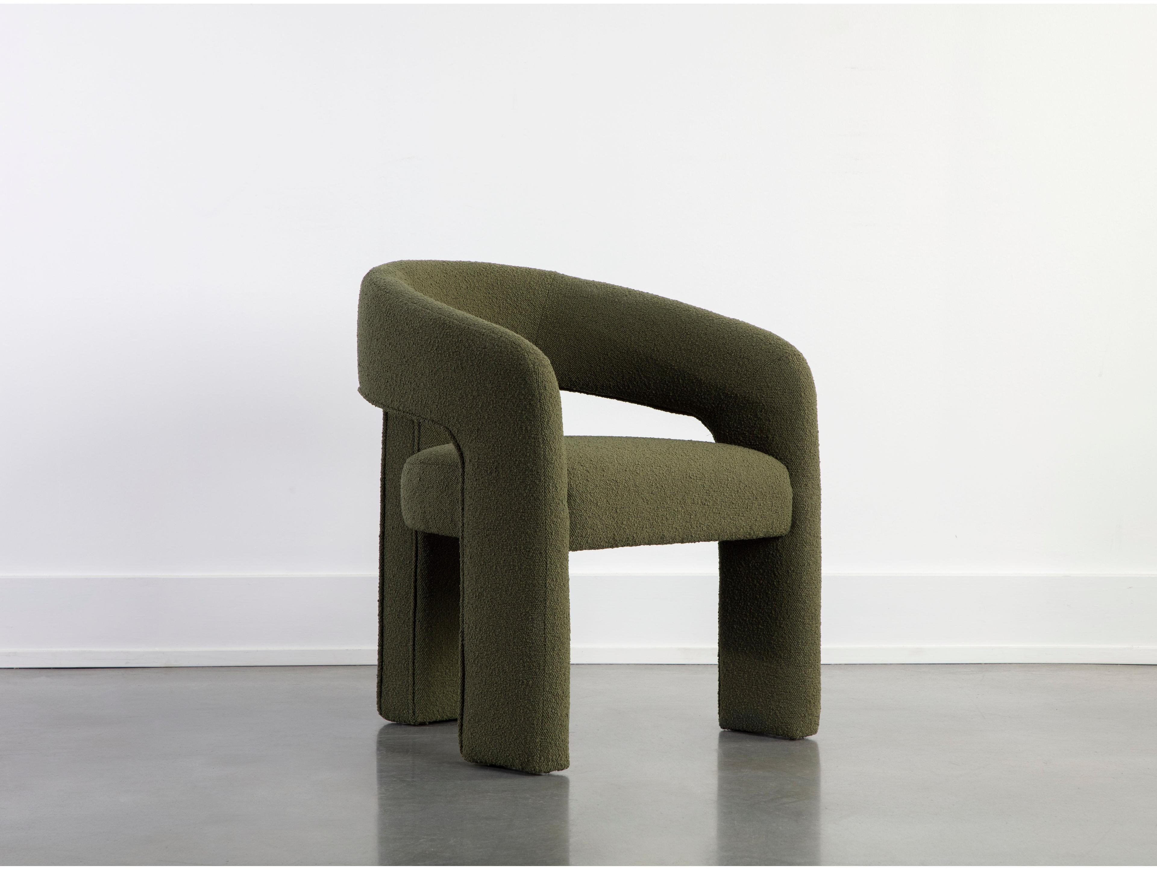 Sunpan Isidore Isidore Dining Armchair Copenhagen Olive