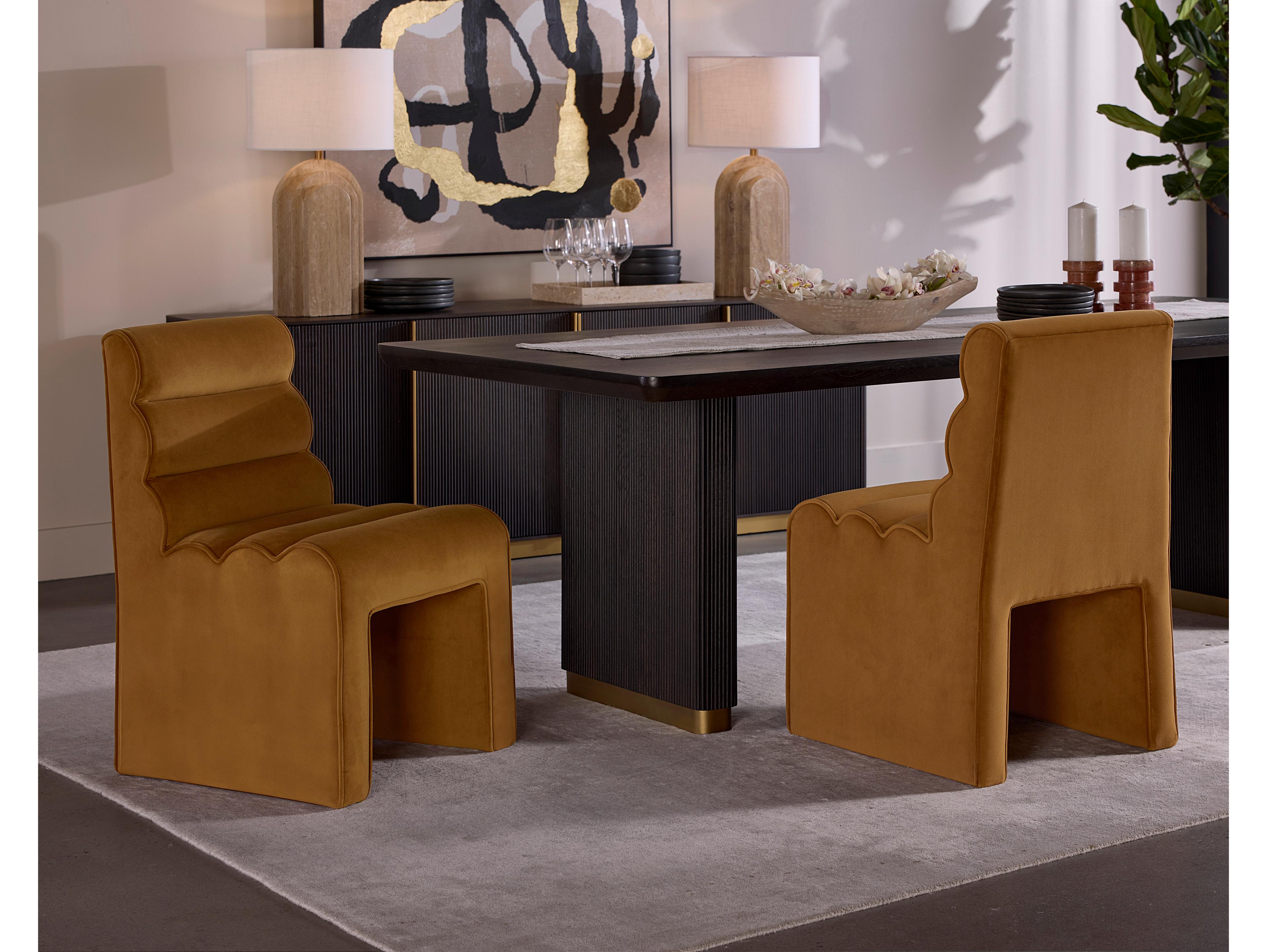 Sunpan Stuart Stuart Dining Chair Meg Gold