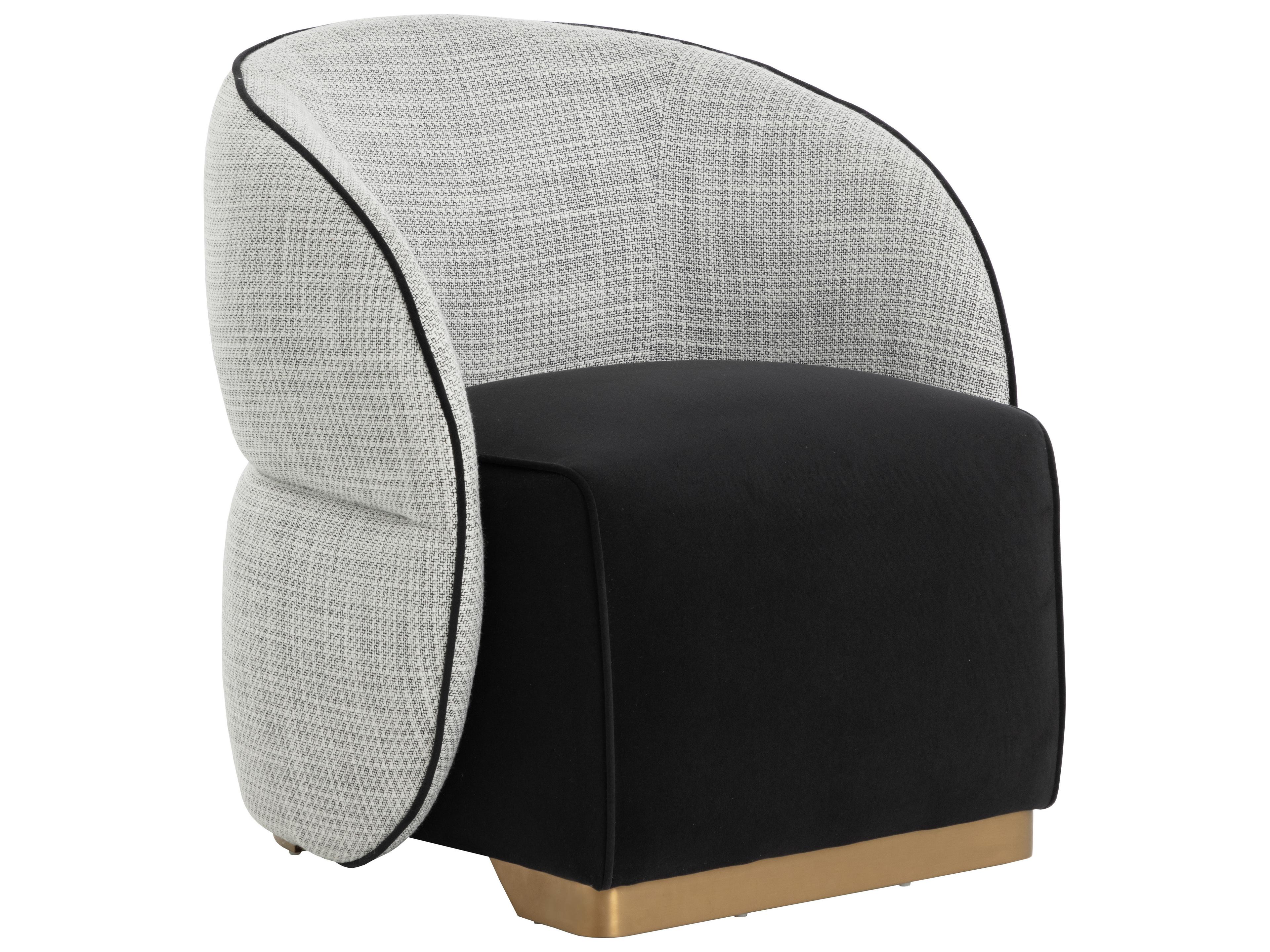 Sunpan Fatina Black Accent Chair