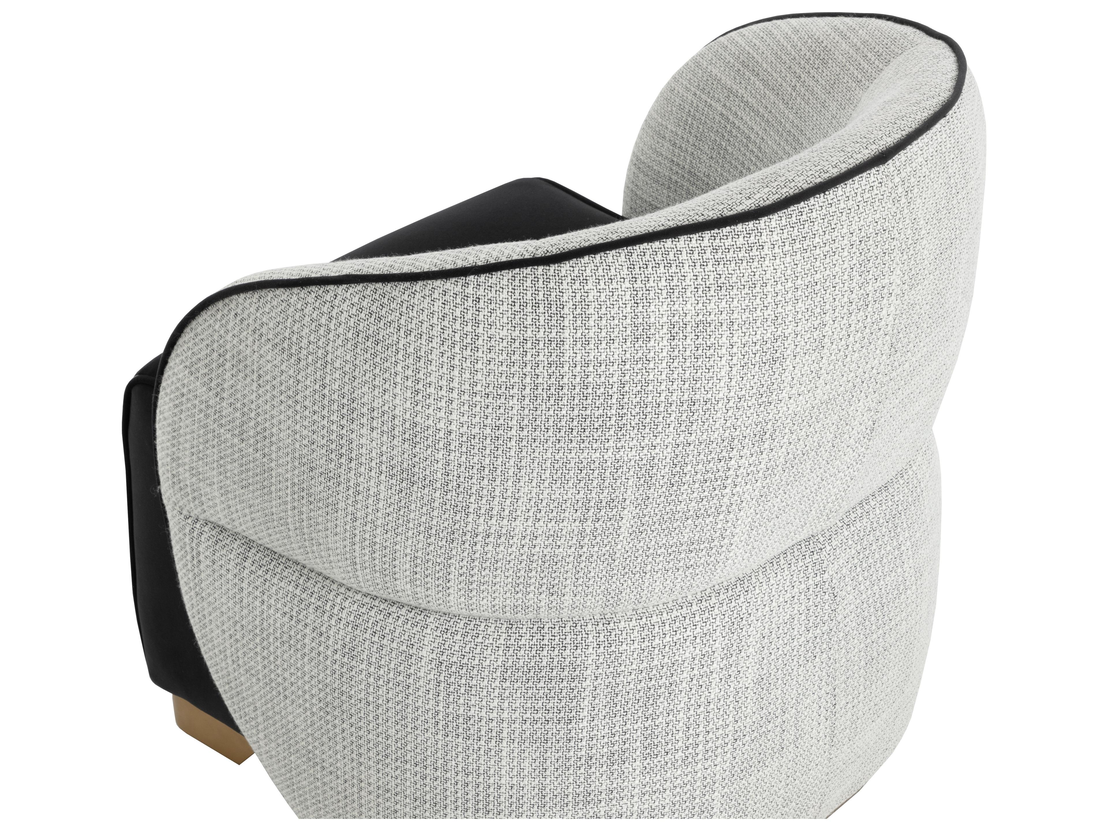 Sunpan Fatina Black Accent Chair