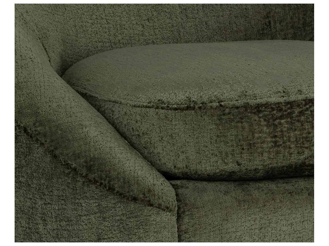 Sunpan Bliss Swivel Green Fabric Accent Chair