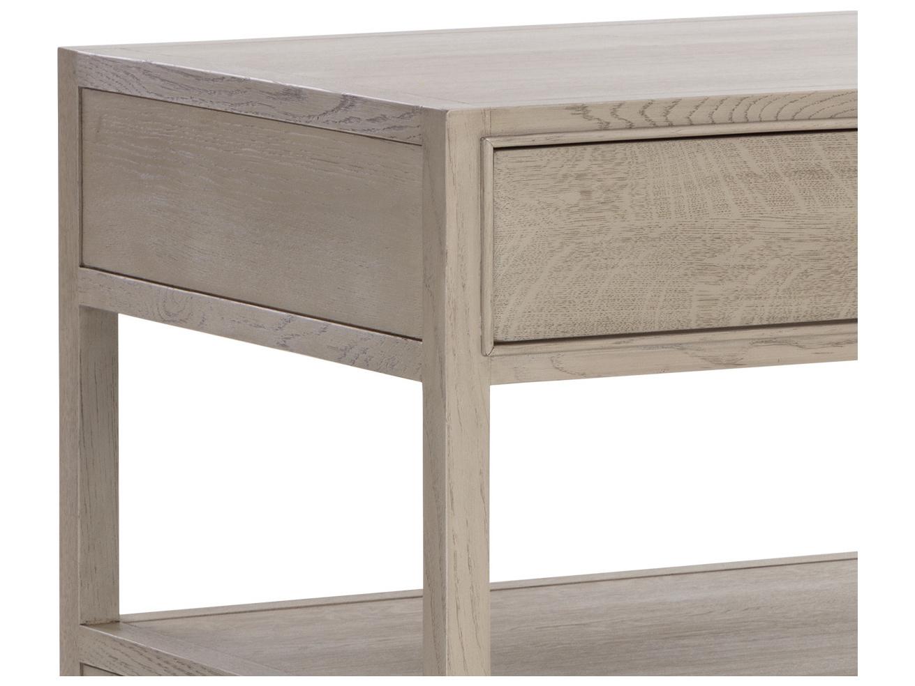 Sunpan Bridgerton 2-Drawers Oak Wood Nightstand