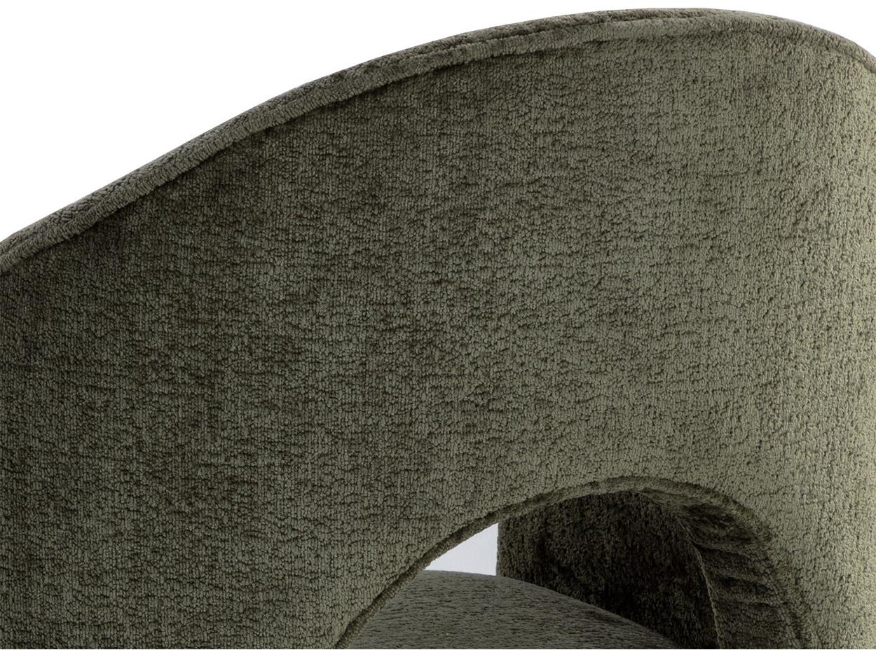 Sunpan Anaya Green Upholstered Arm Dining Chair