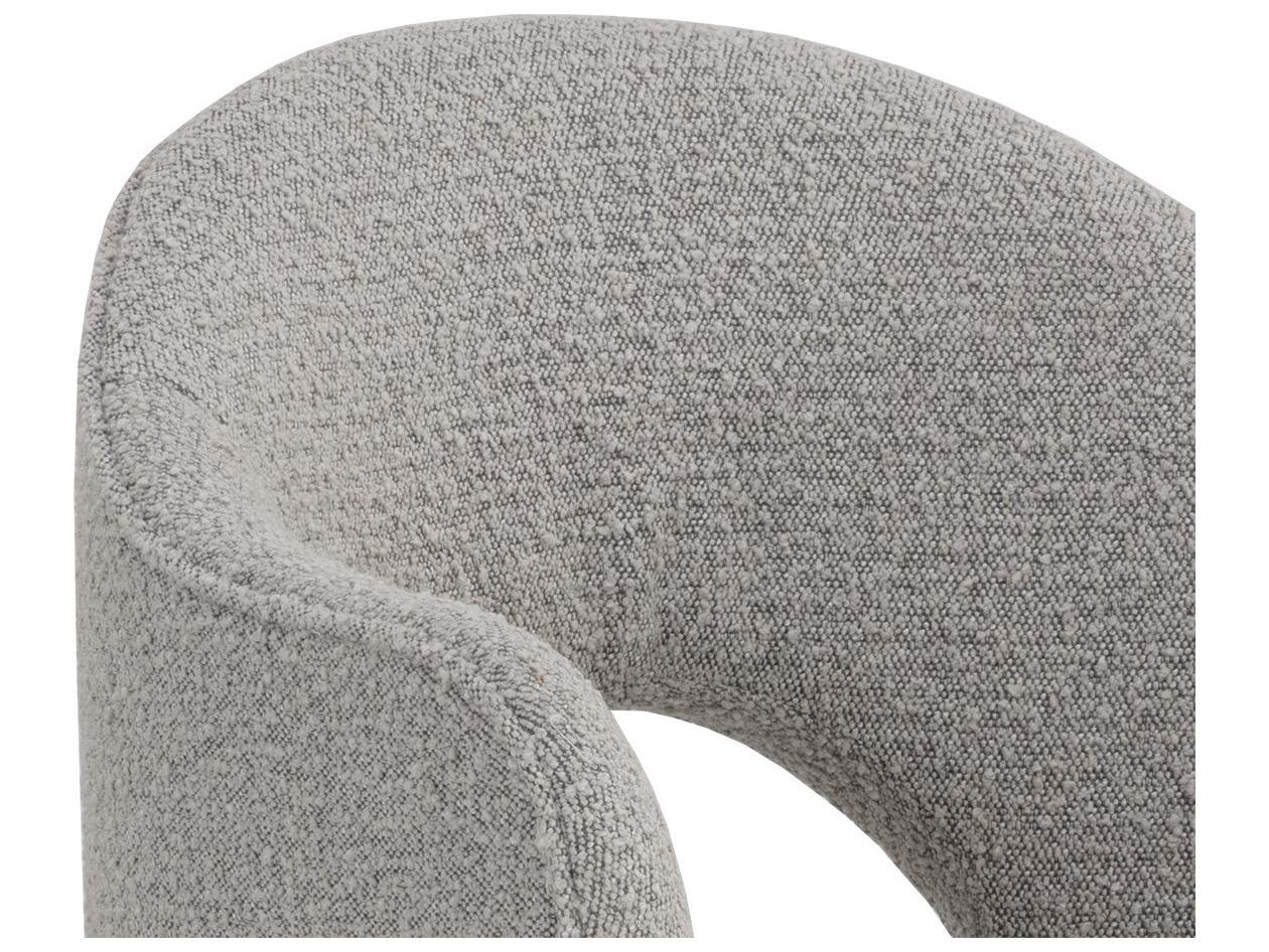 Sunpan Anaya Gray Upholstered Arm Dining Chair