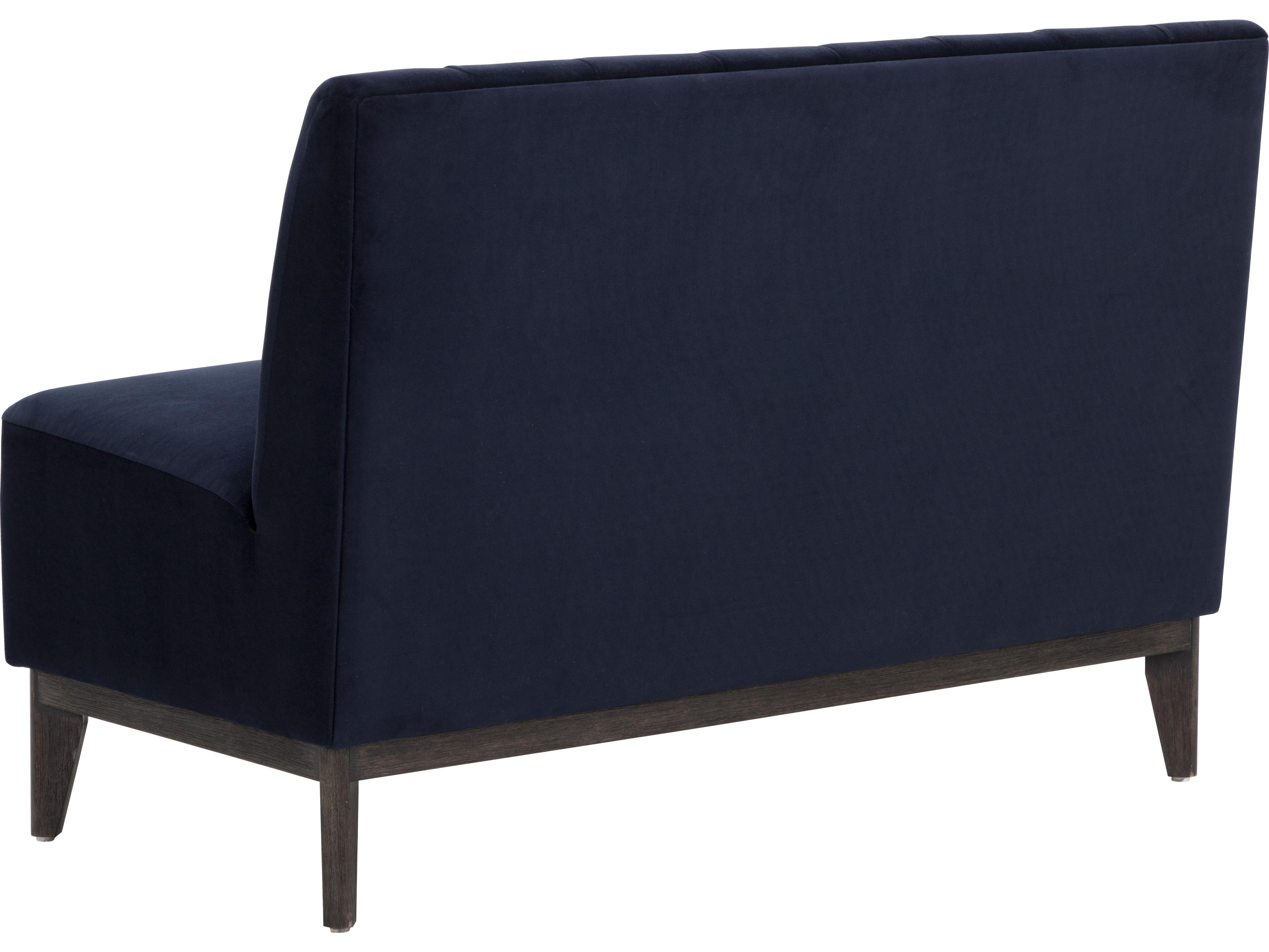 Sunpan Kosovo Brown Blue Upholstered Loveseat