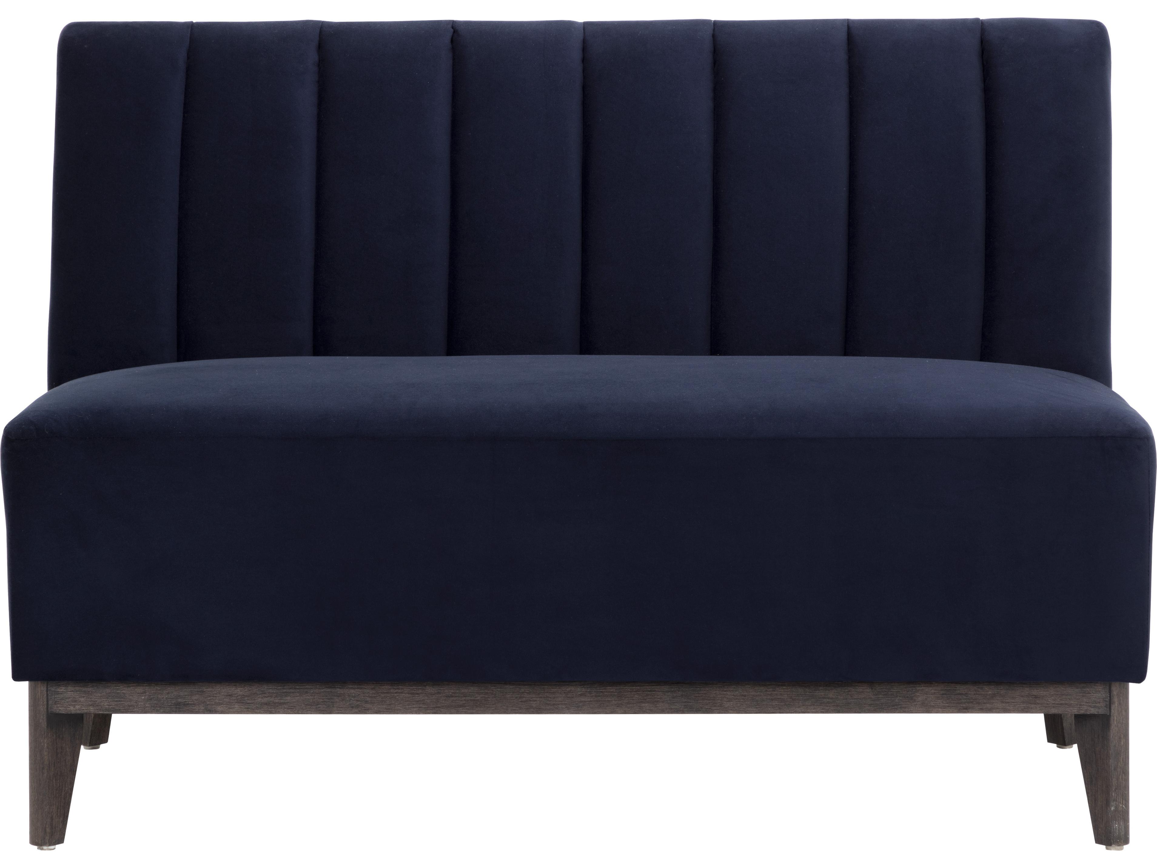 Sunpan Kosovo Brown Blue Upholstered Loveseat