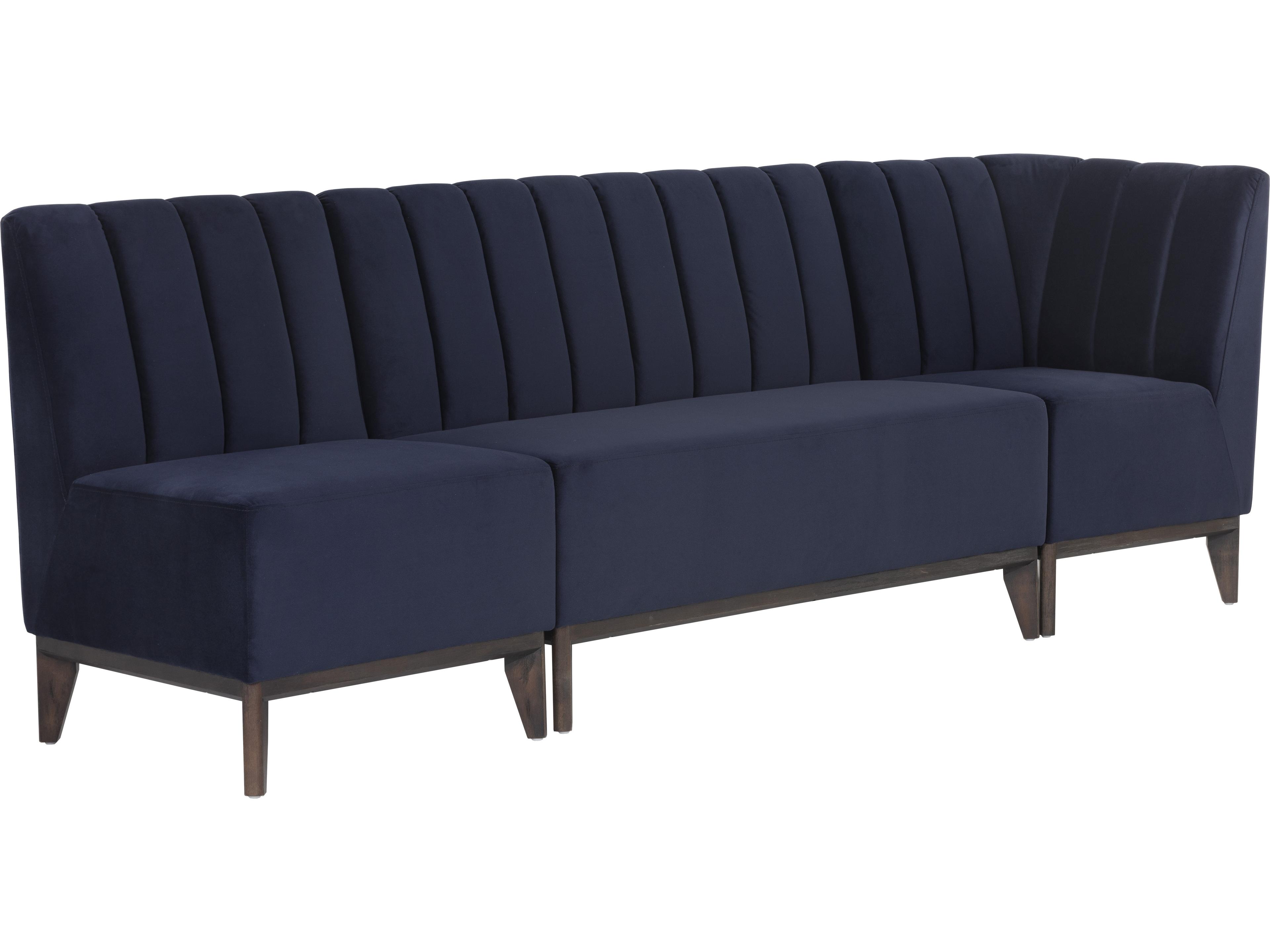 Sunpan Kosovo Brown Blue Upholstered Loveseat