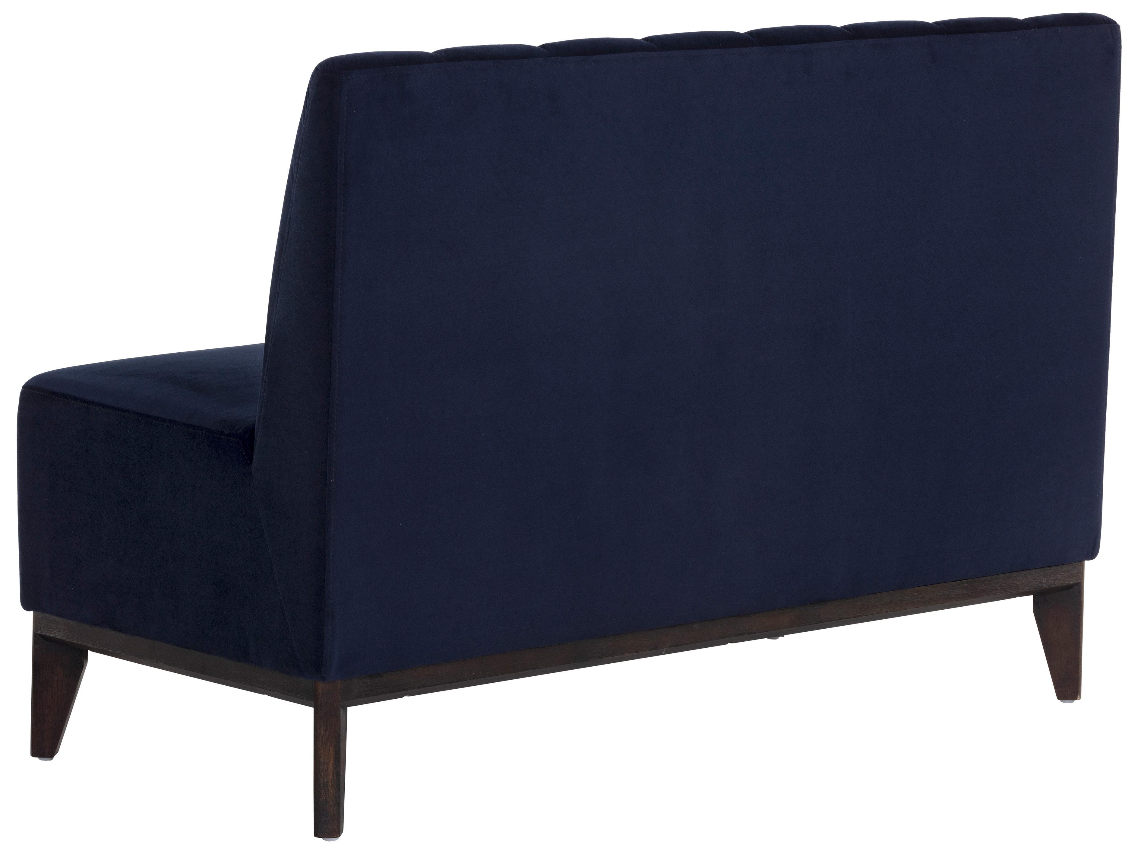 Sunpan Kosovo Brown Blue Upholstered Loveseat