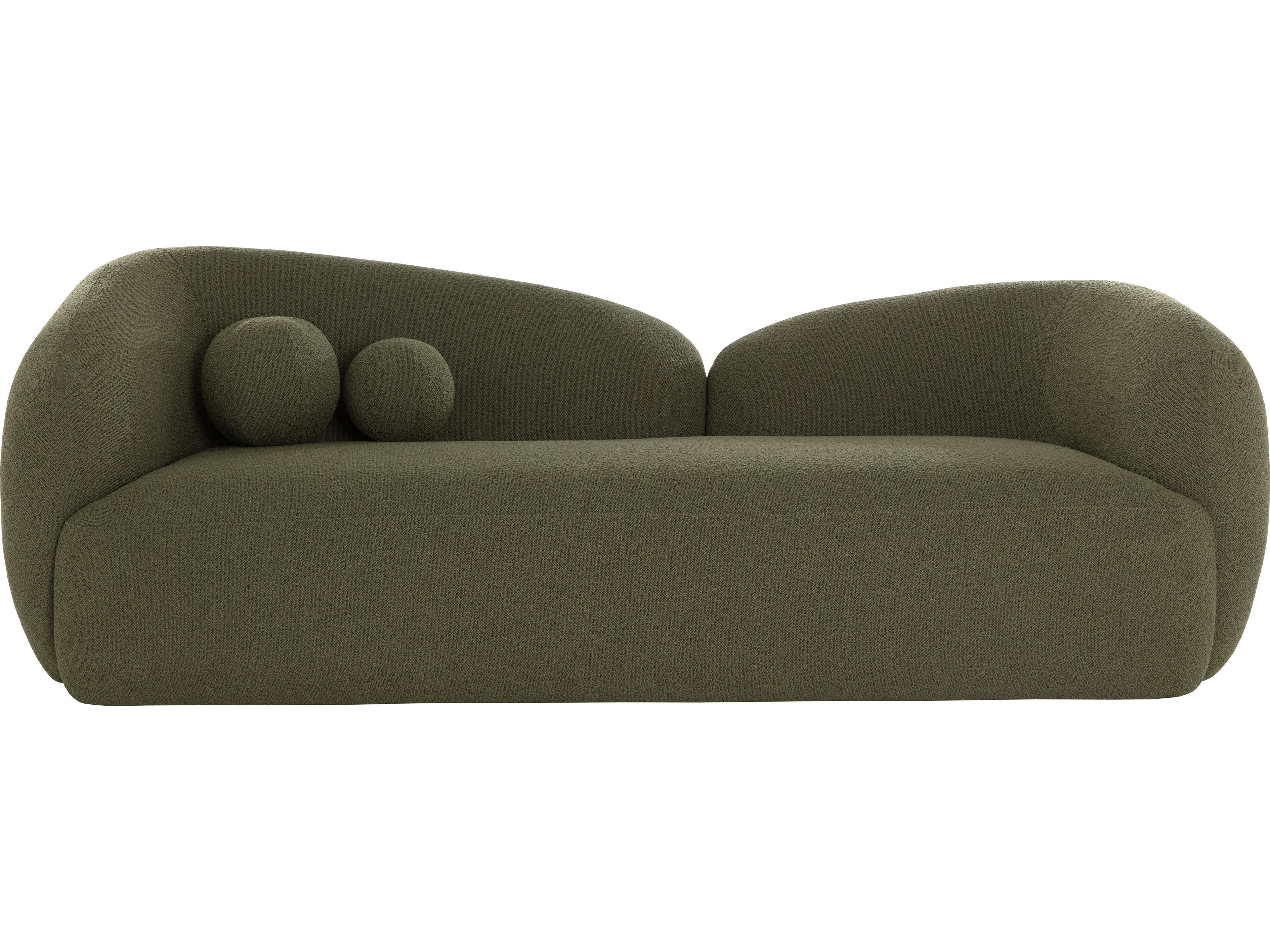 Sunpan Esme Green Upholstered Sofa
