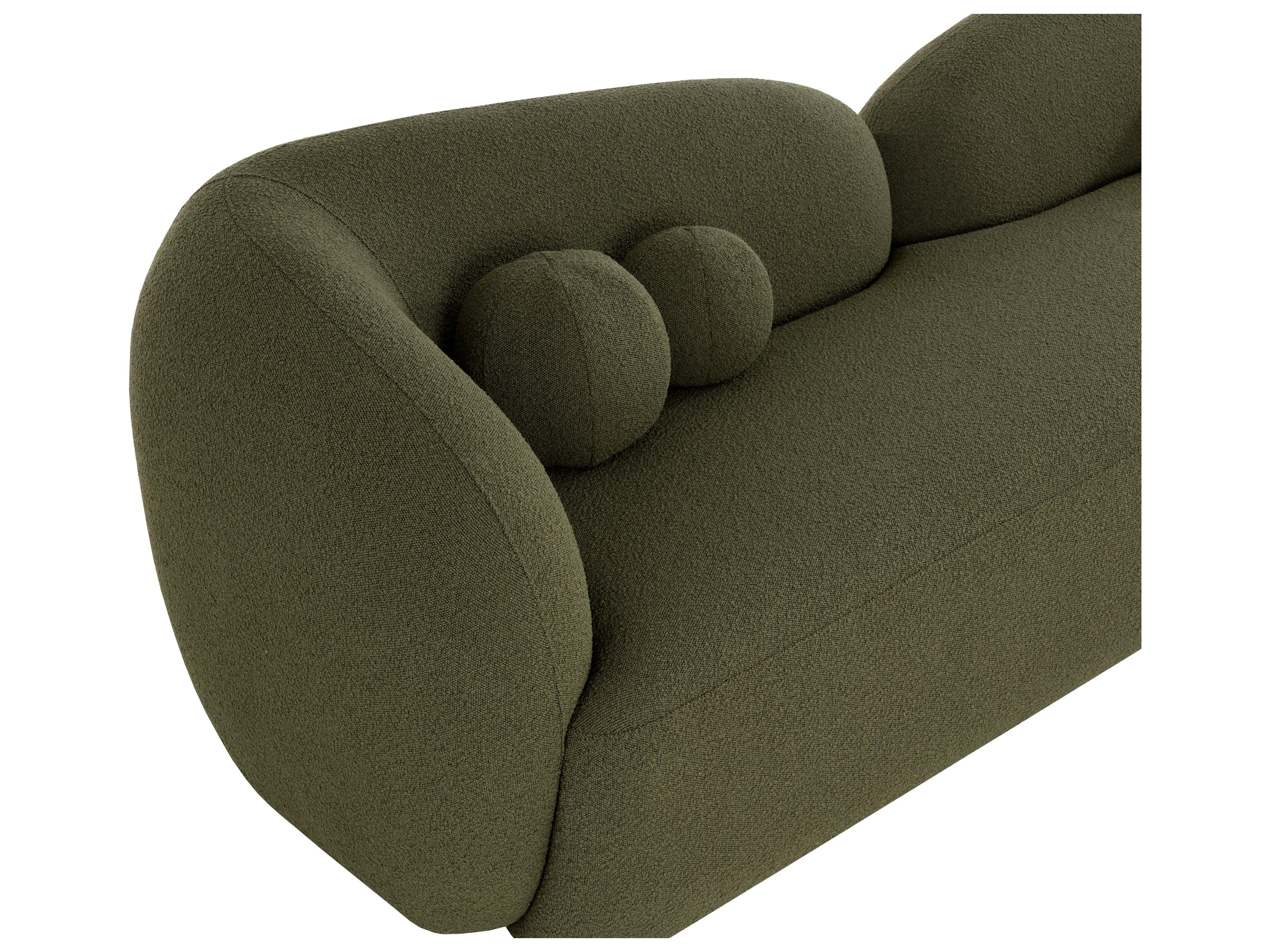 Sunpan Esme Green Upholstered Sofa