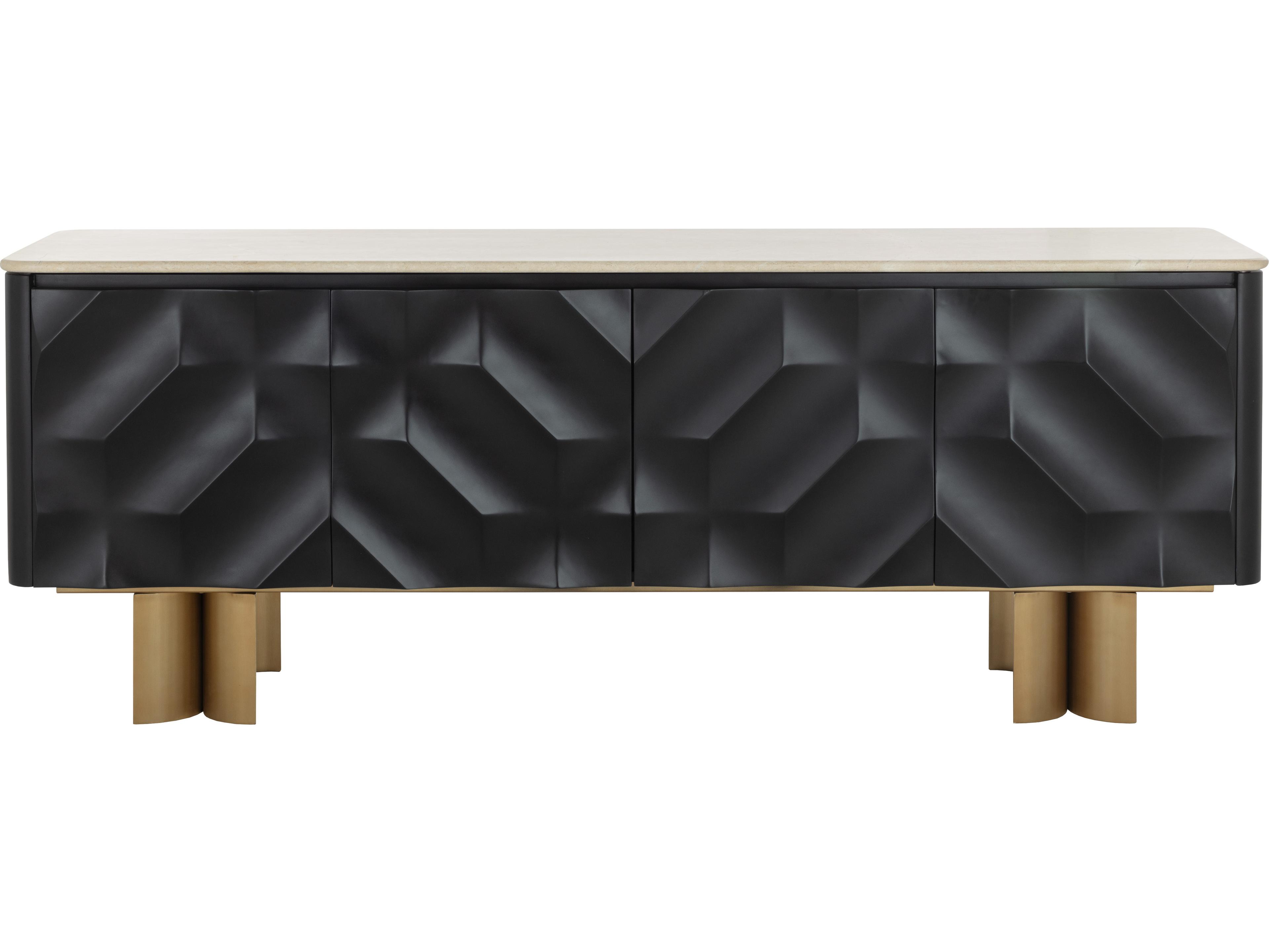 Sunpan Lautrec 82" Black Sideboard