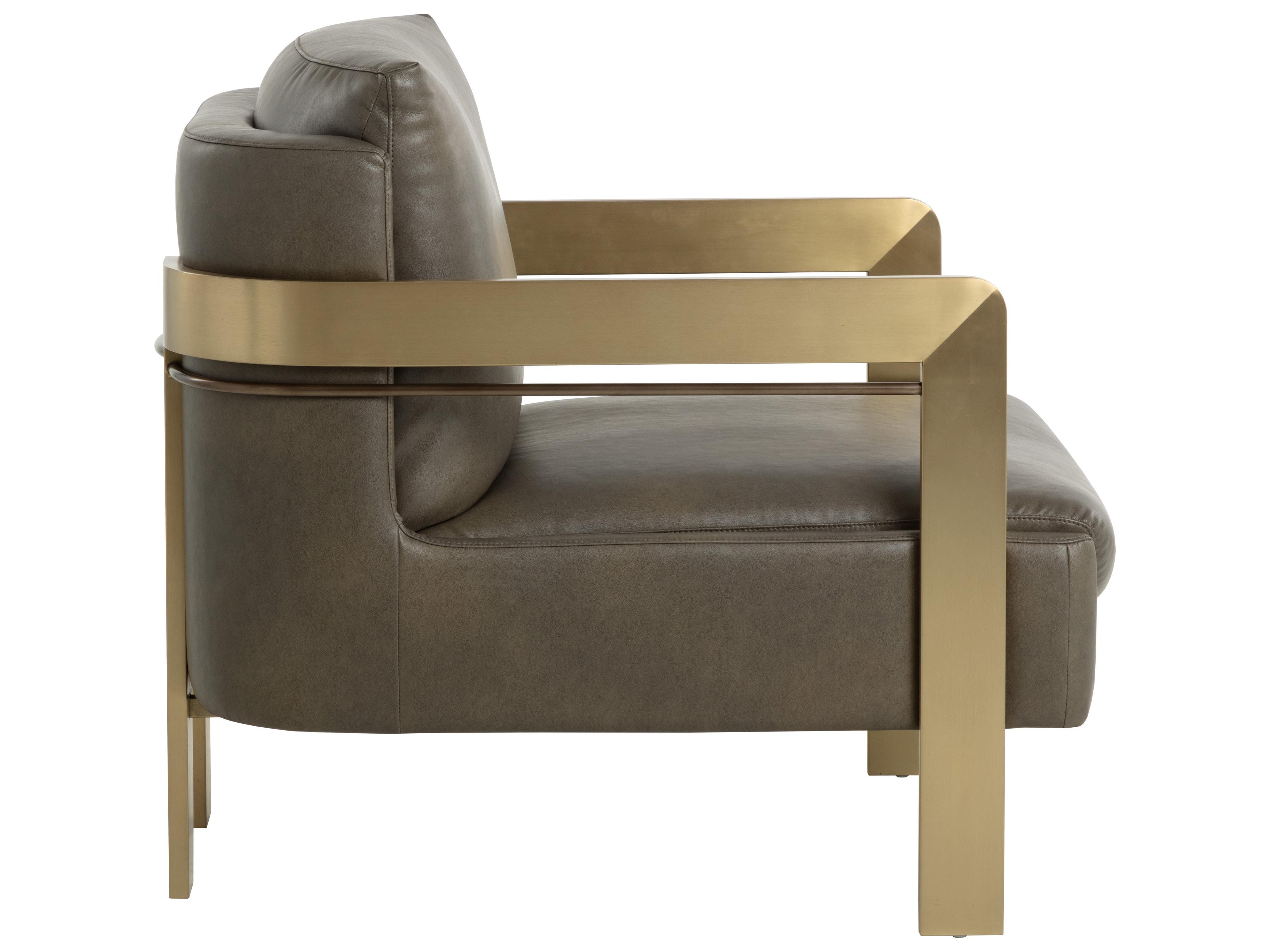 Sunpan Garo Tan Faux Leather Accent Chair