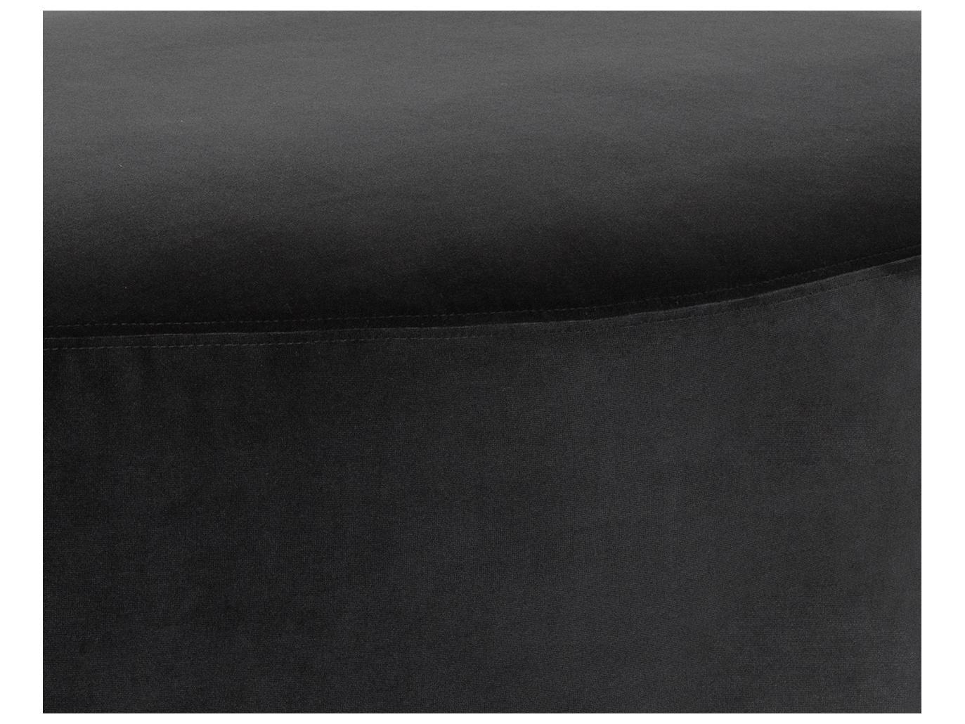 Sunpan Soraya Black Upholstered Ottoman