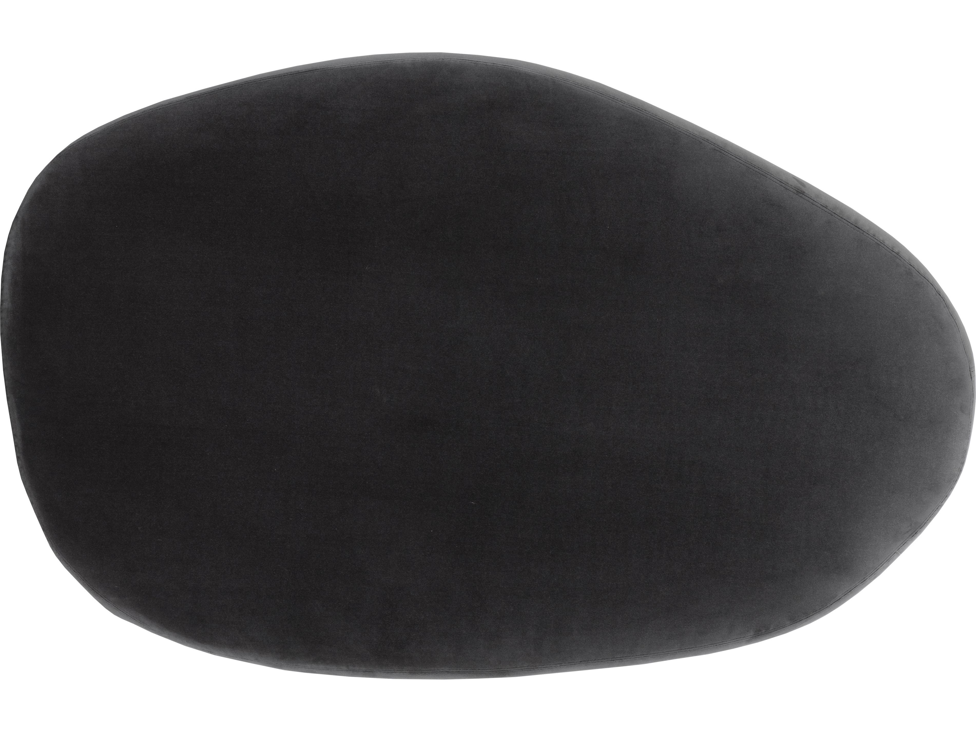 Sunpan Soraya Black Upholstered Ottoman