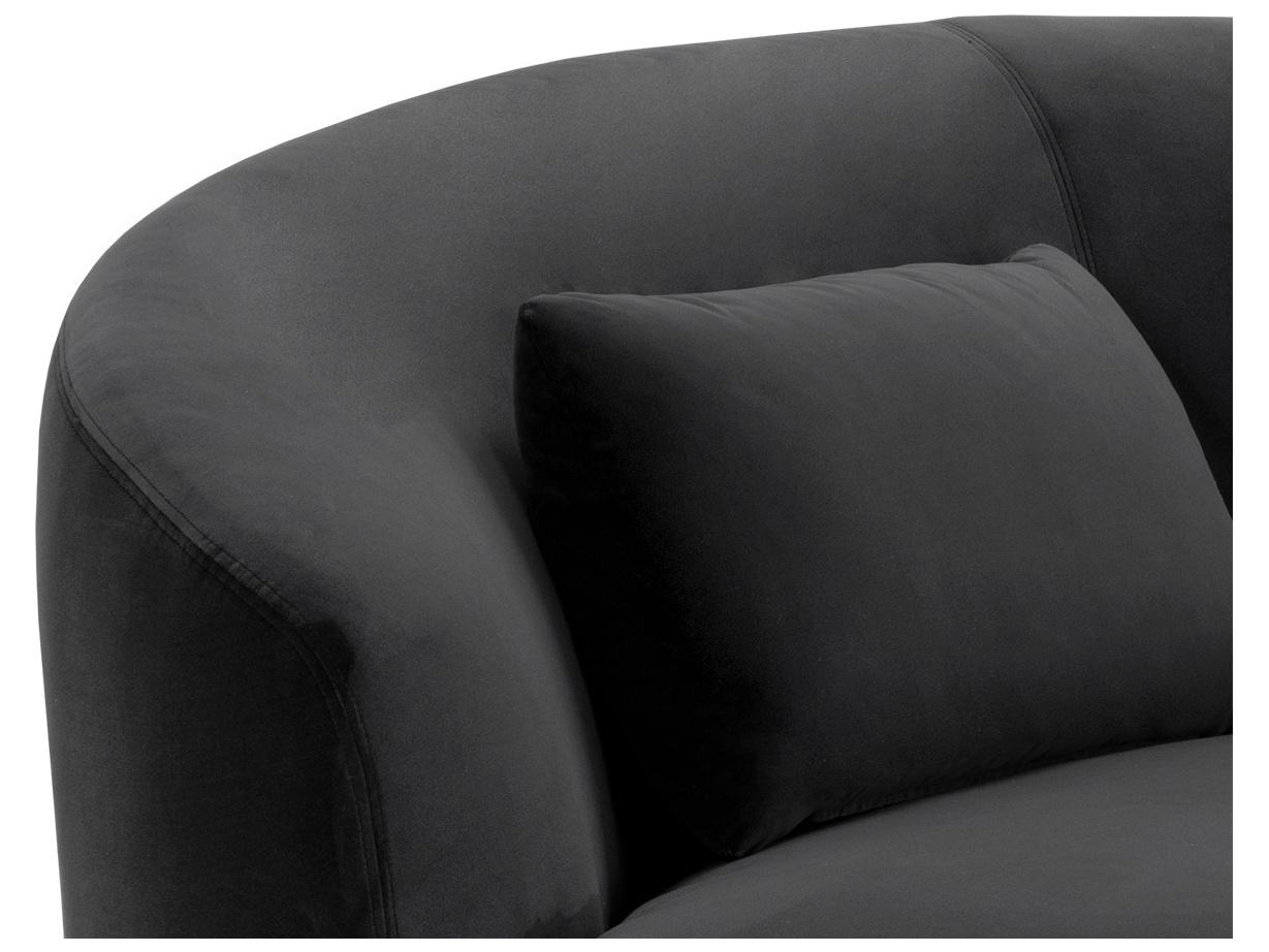 Sunpan Soraya Black Upholstered Sofa