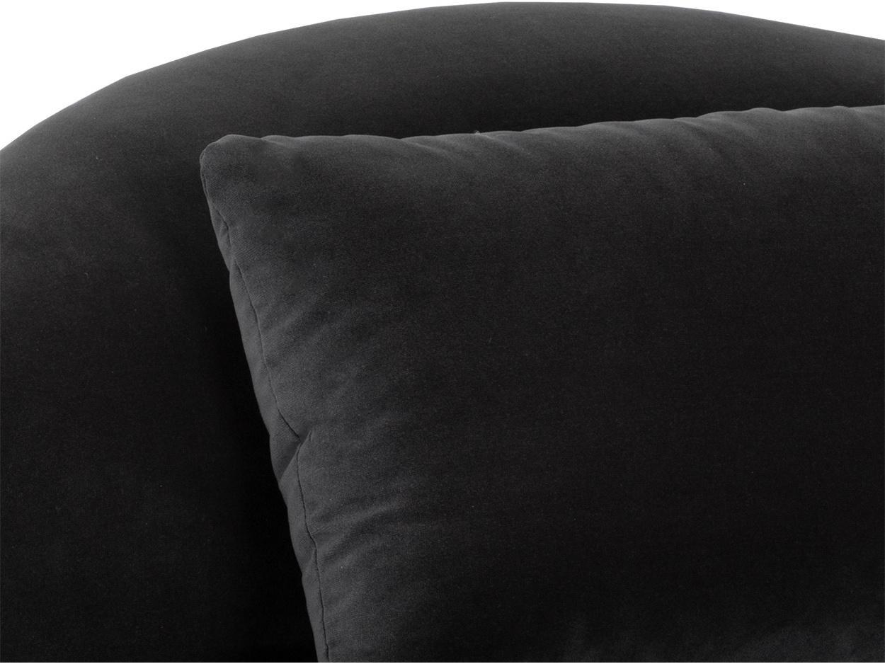 Sunpan Soraya Swivel Black Fabric Accent Chair