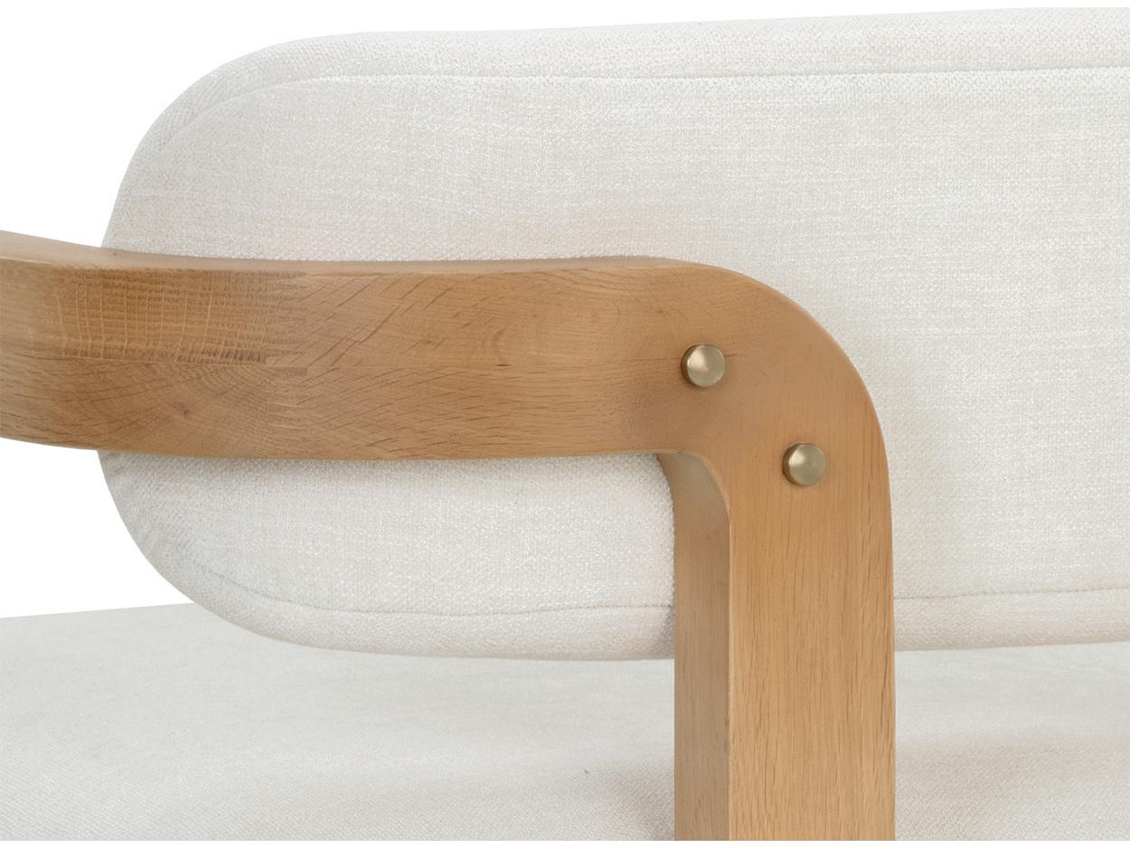 Sunpan Madrone White Fabric Accent Chair