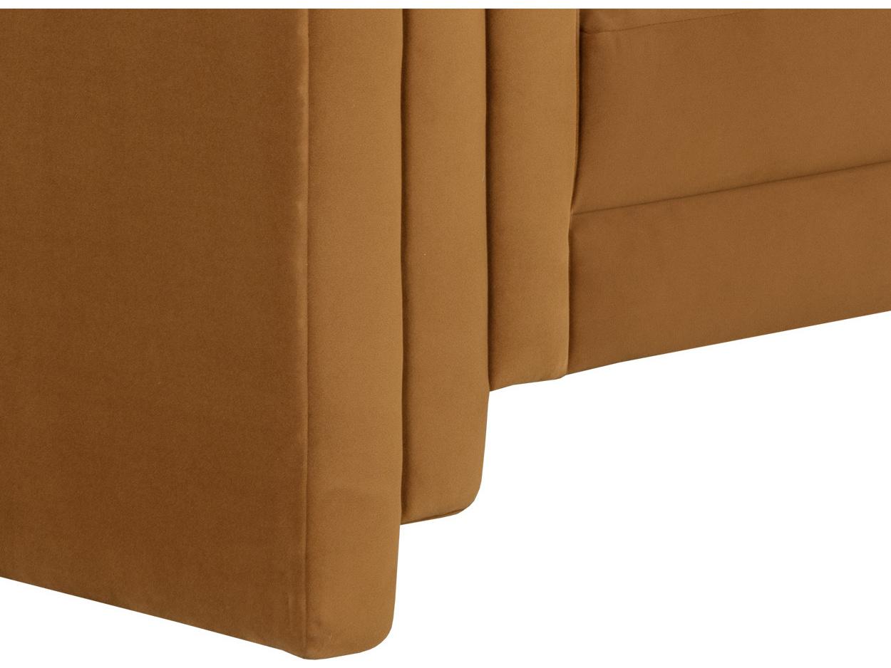 Sunpan Kira Meg Gold Upholstered Sofa