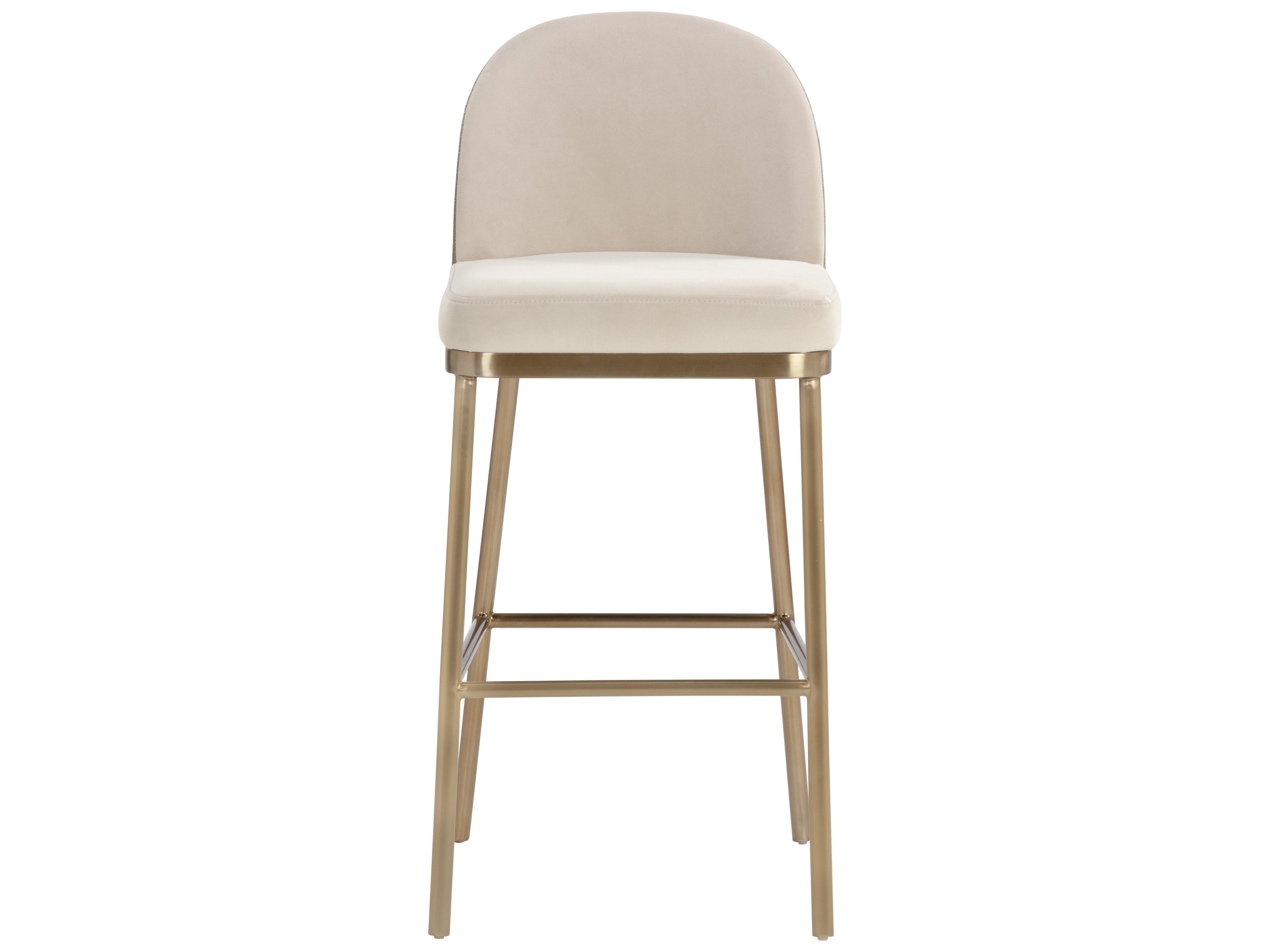 Sunpan Lavania 18" Lavania Barstool Meg Taupe / Porcini Taupe