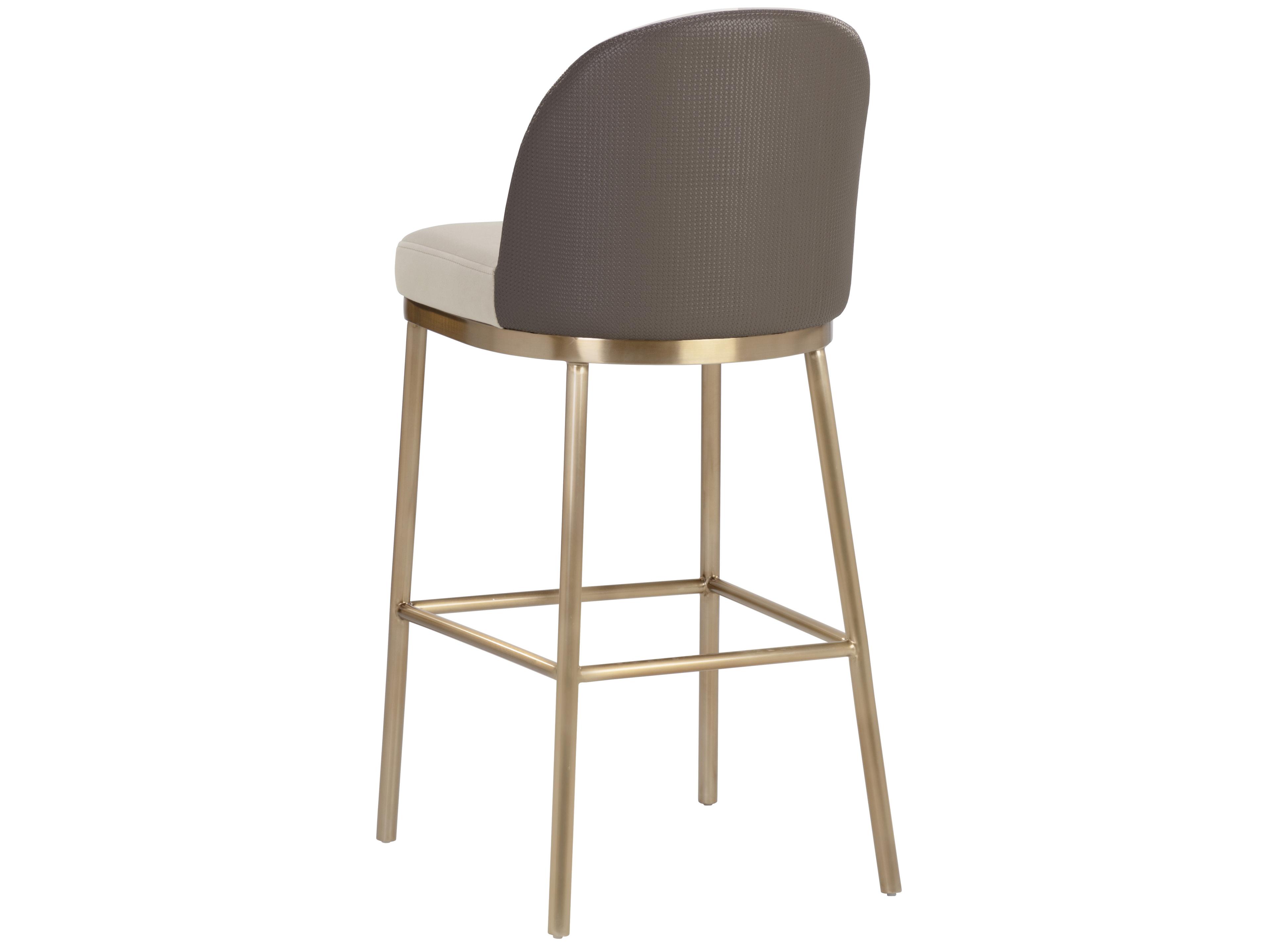 Sunpan Lavania 18" Lavania Barstool Meg Taupe / Porcini Taupe