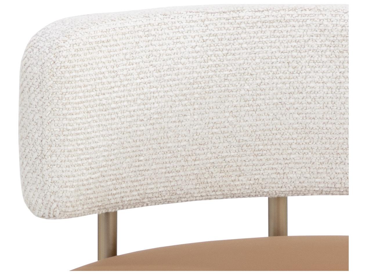 Sunpan Larissa 18.5" Larissa Counter Stool Napa Cognac / Rhea Light Barley