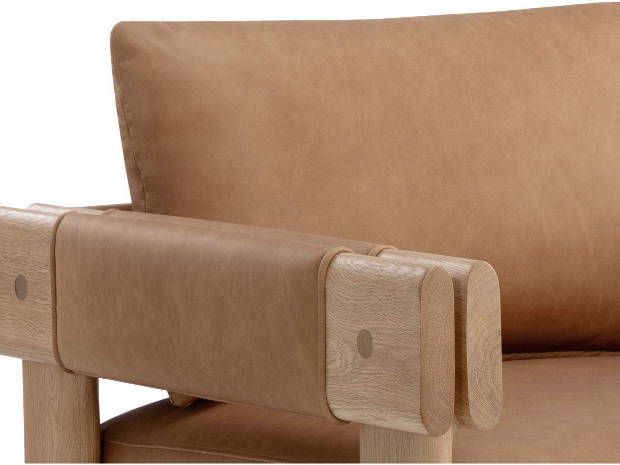 Sunpan Carmichael 34" Carmichael Lounge Chair Ludlow Sesame Leather