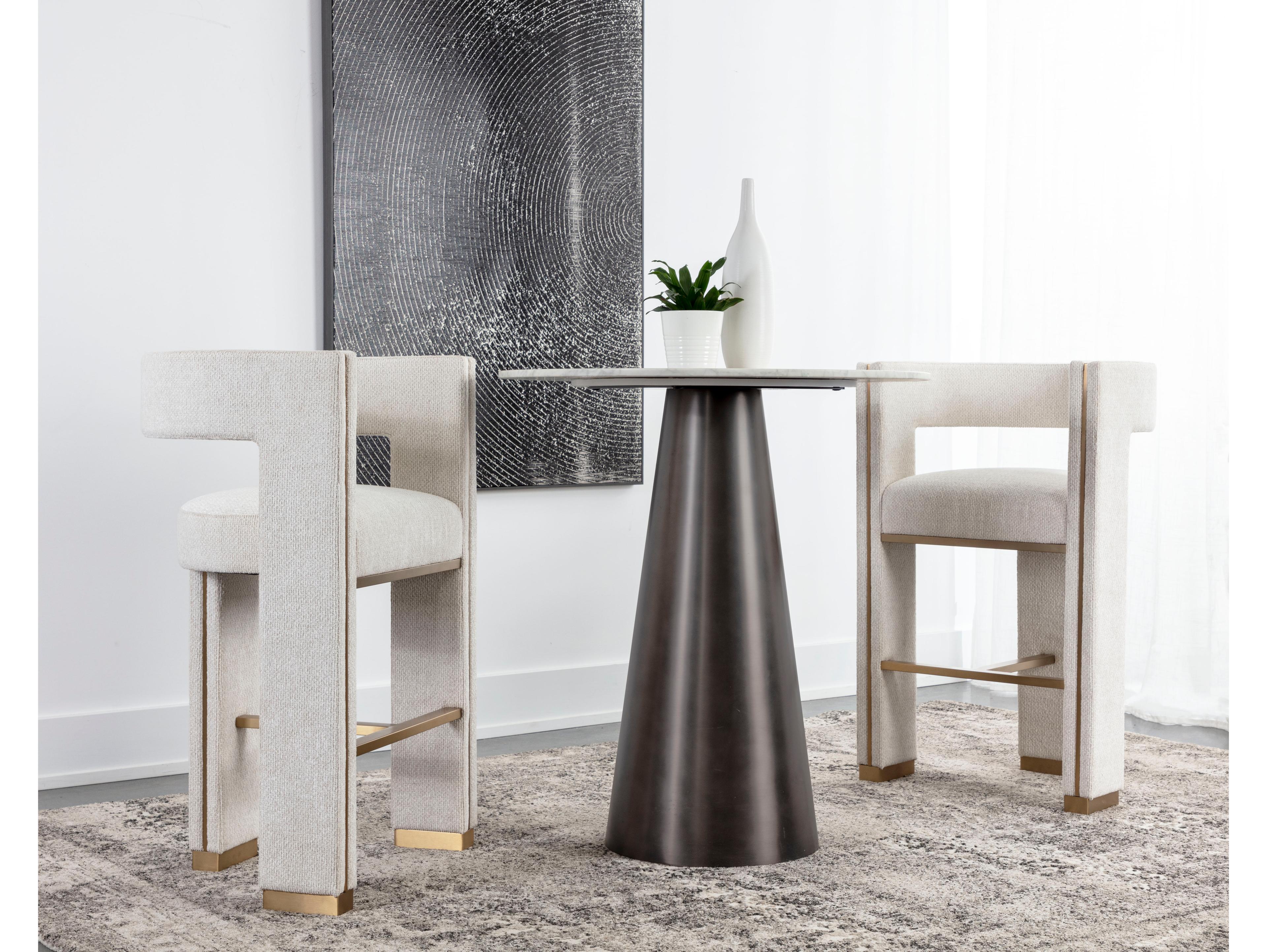 Sunpan Adamina 25.5" Adamina Barstool Rhea Light Barley