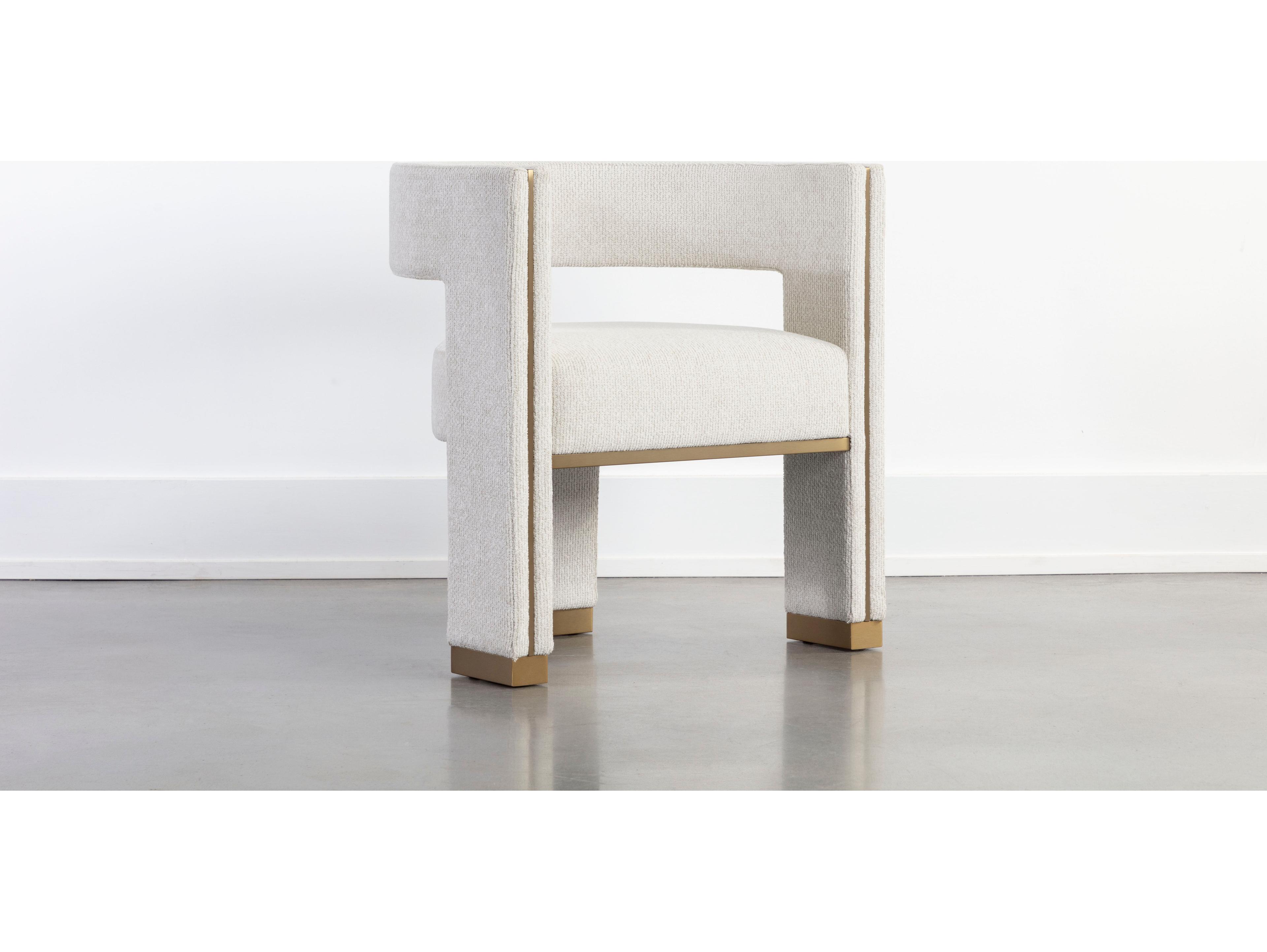 Sunpan Adamina Adamina Dining Armchair Rhea Light Barley