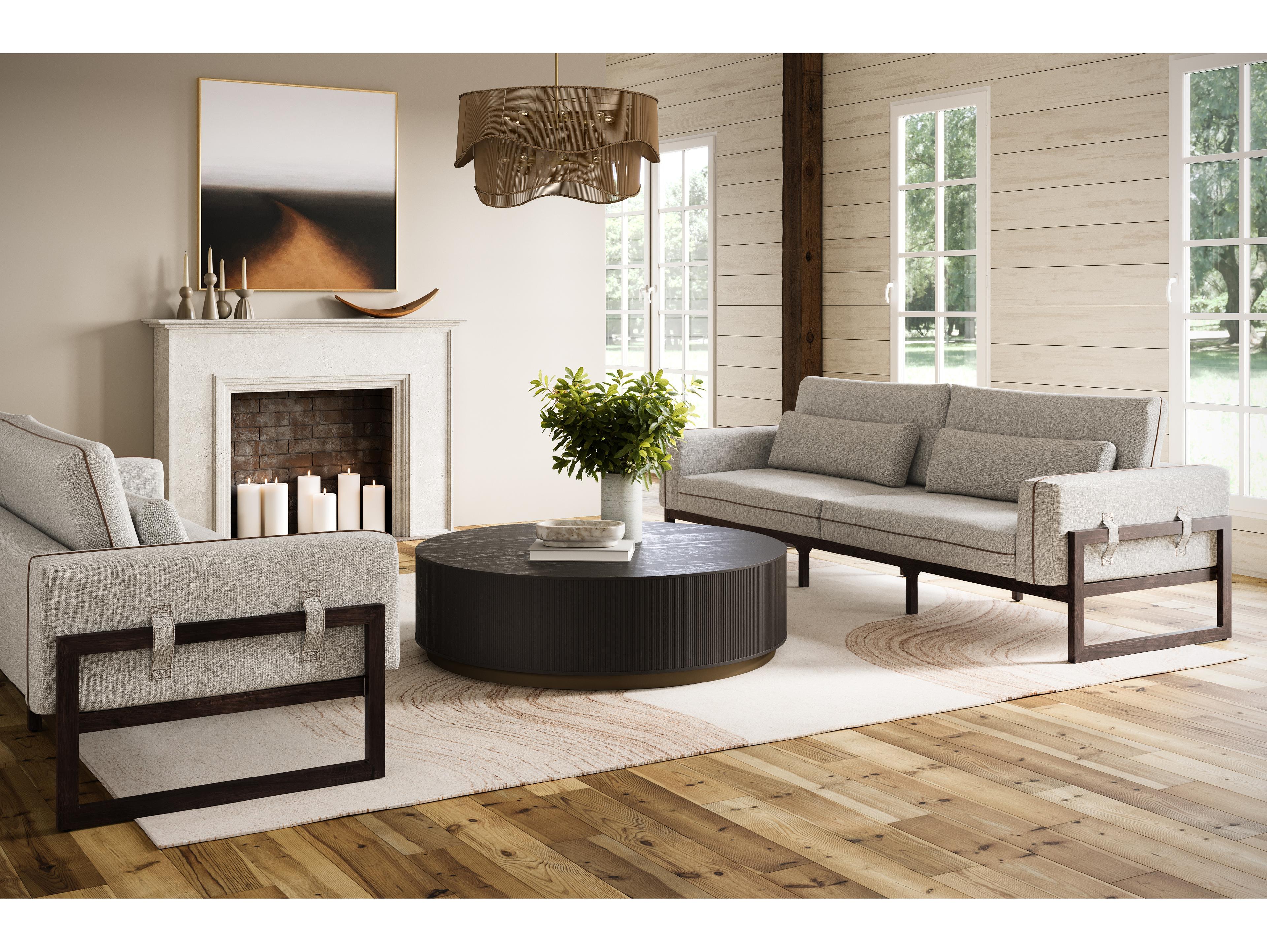 Sunpan Kalla 44" Kalla Coffee Table Charcoal