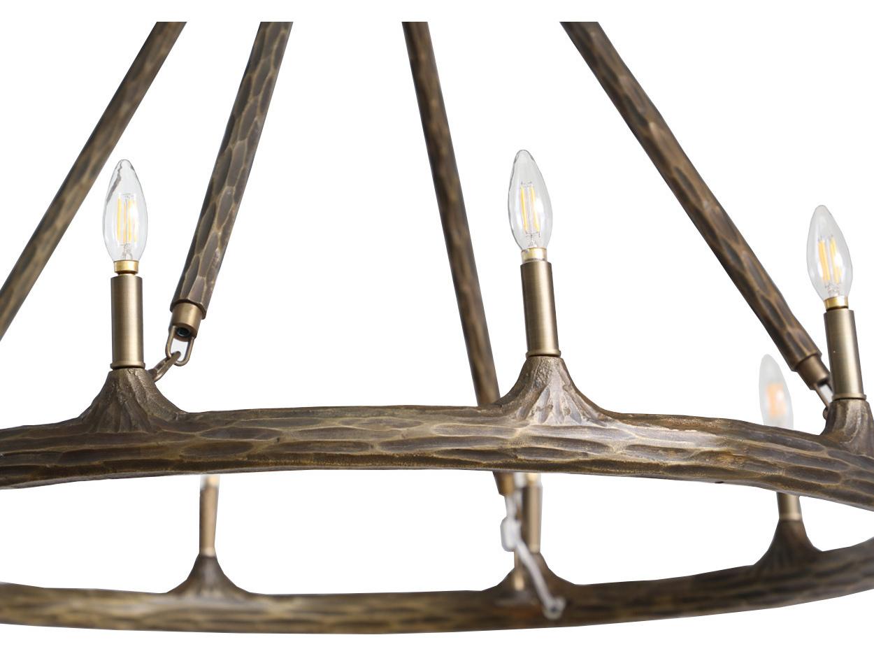 Sunpan Wolfgang Gold Traditional Round Chandelier