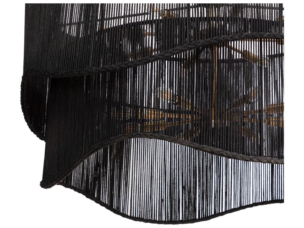 Sunpan Rhine Black Candelabra Chandelier