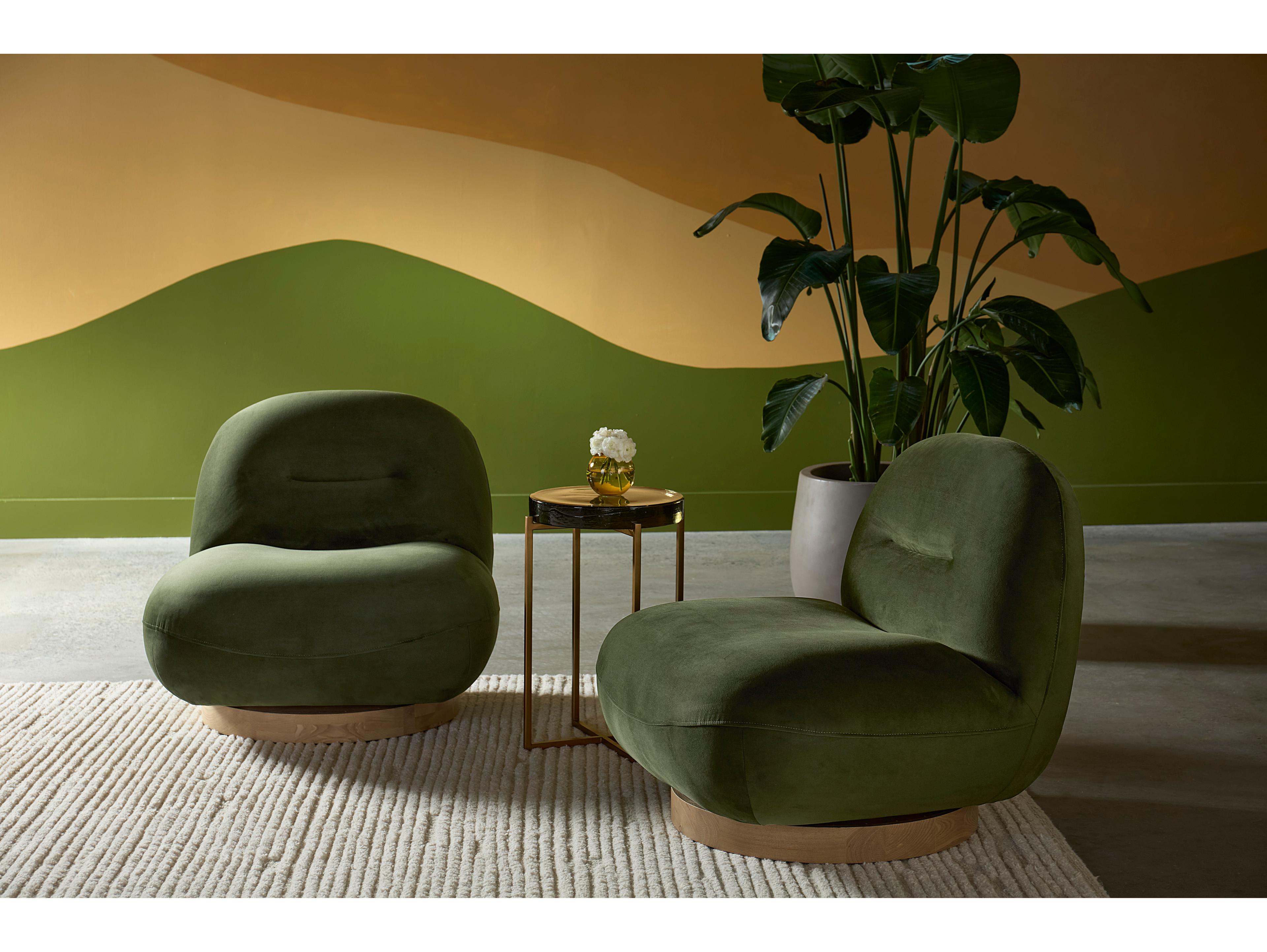 Sunpan Sheena Round Glass End Table