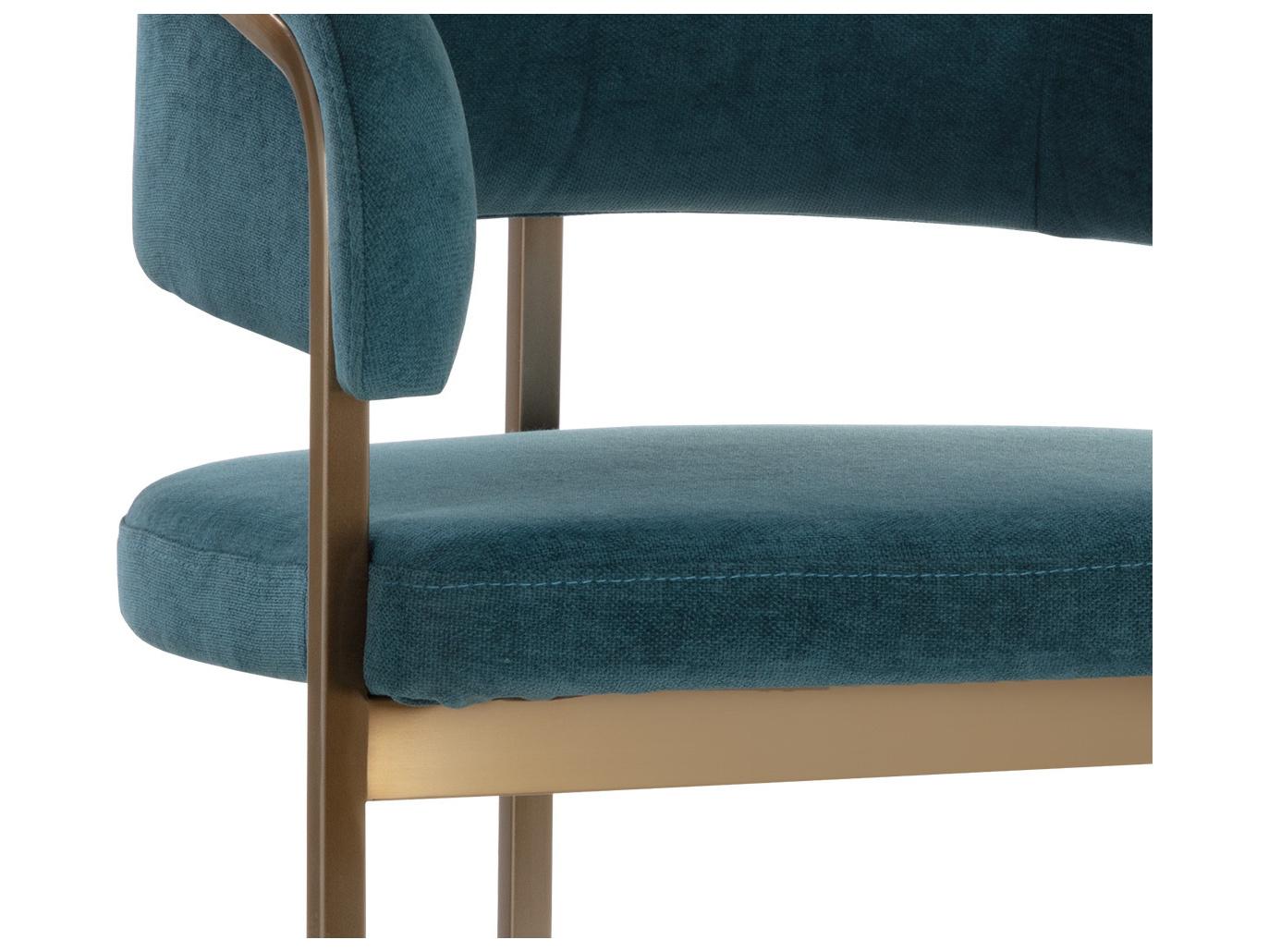 Sunpan Marris 23.75" Marris Barstool Gold Danny Teal