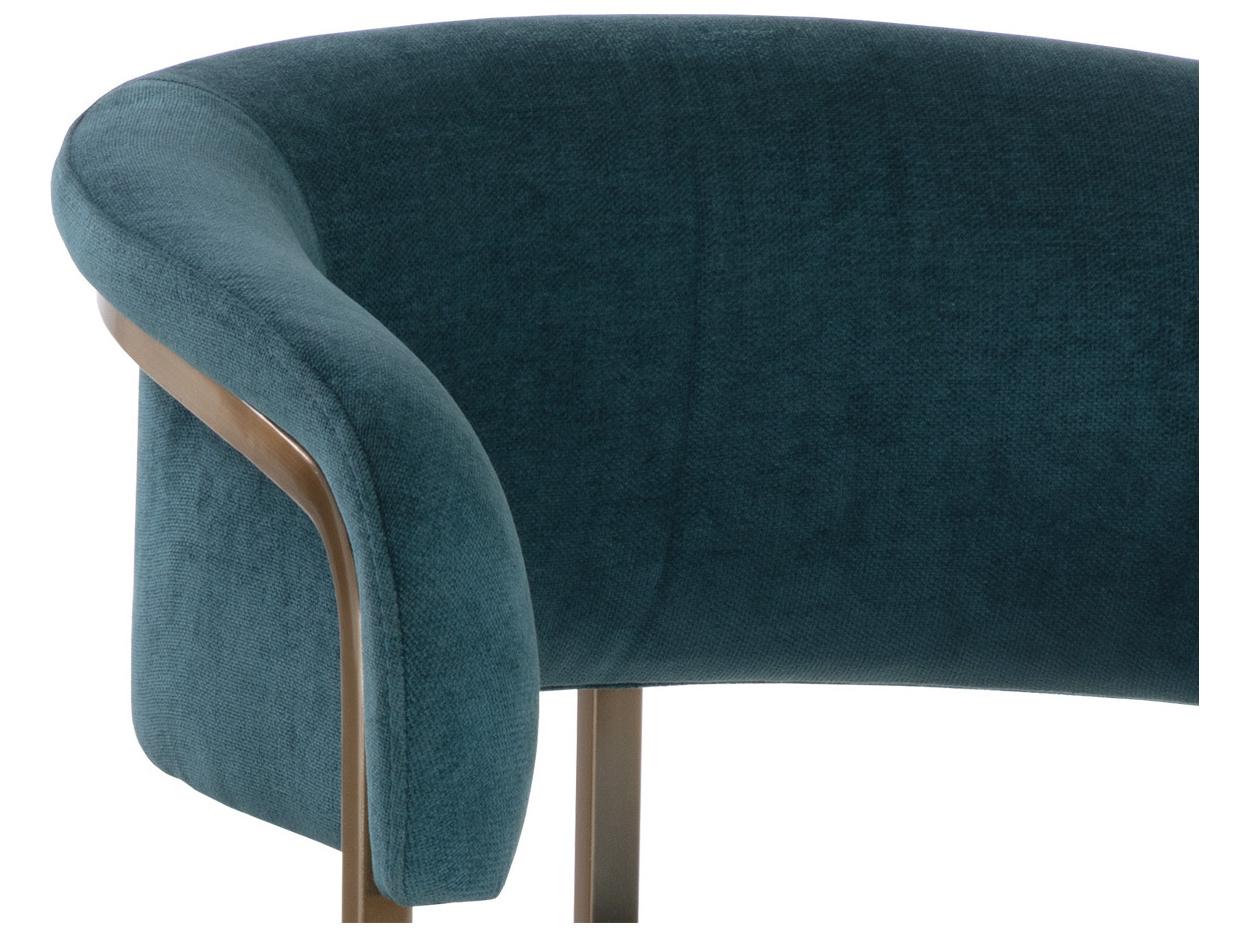 Sunpan Marris 23.75" Marris Barstool Gold Danny Teal