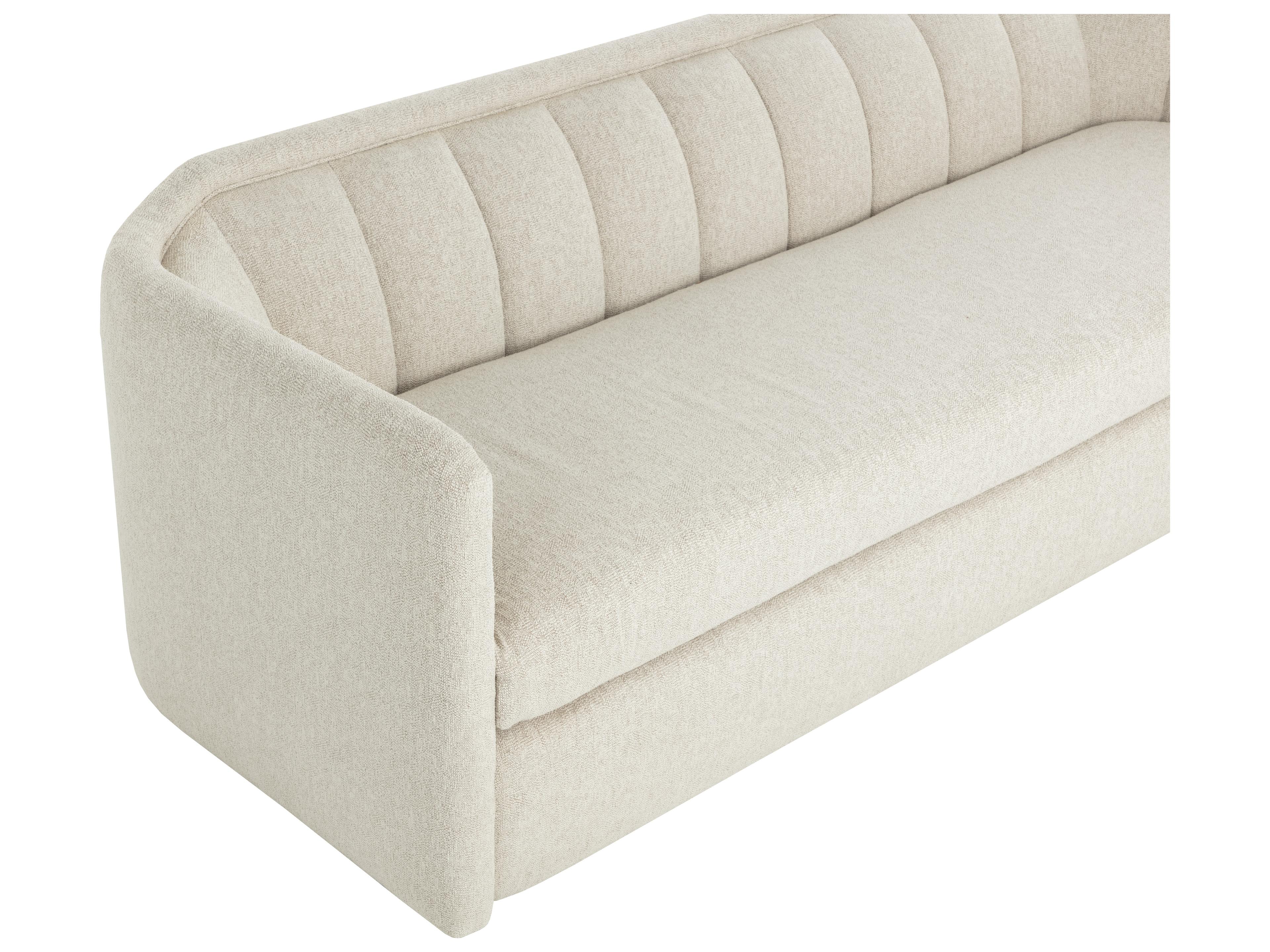 Sunpan Birrit Sofa in Dove Cream