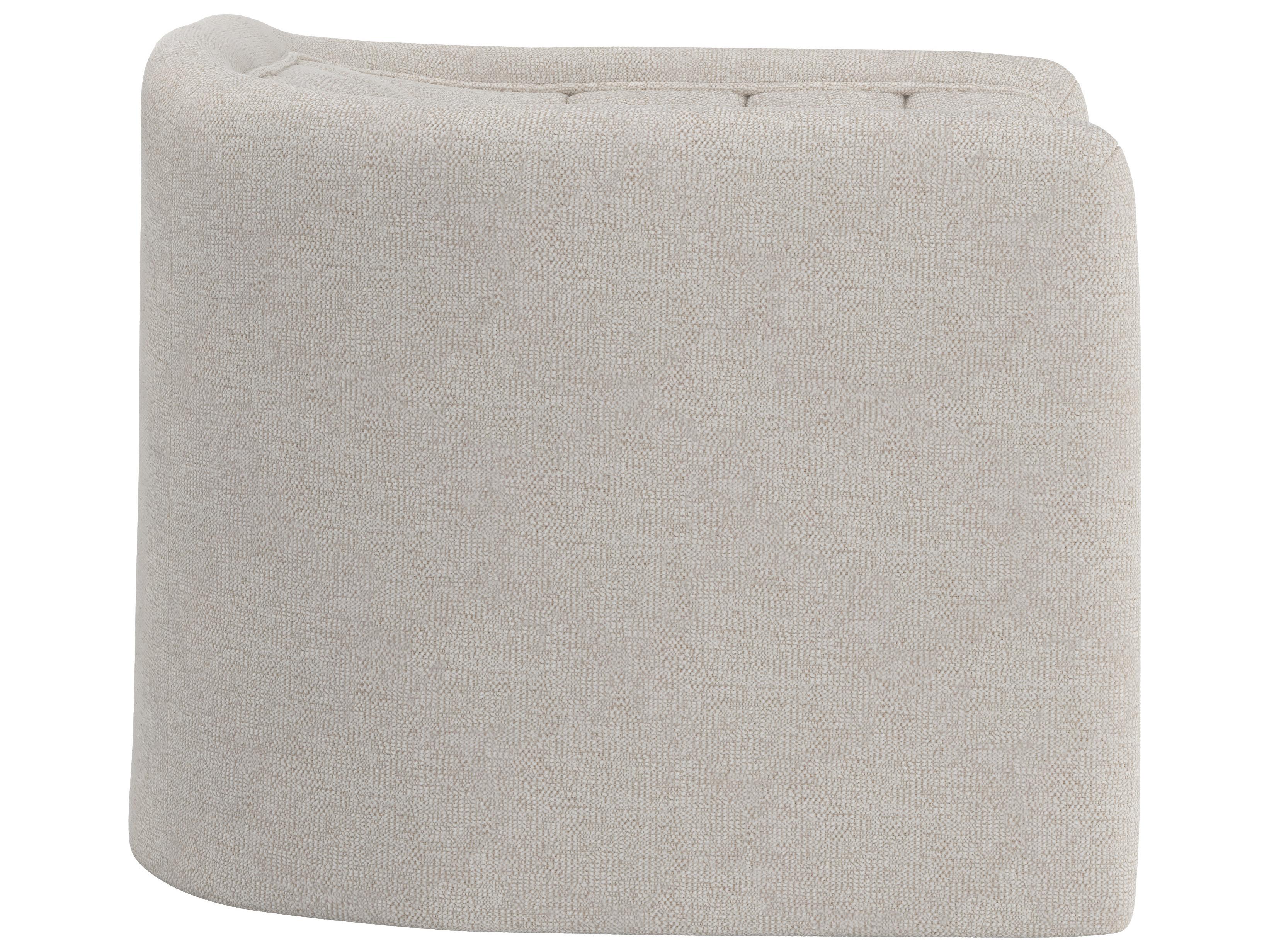 Sunpan Birrit Swivel Armchair in Dove Cream