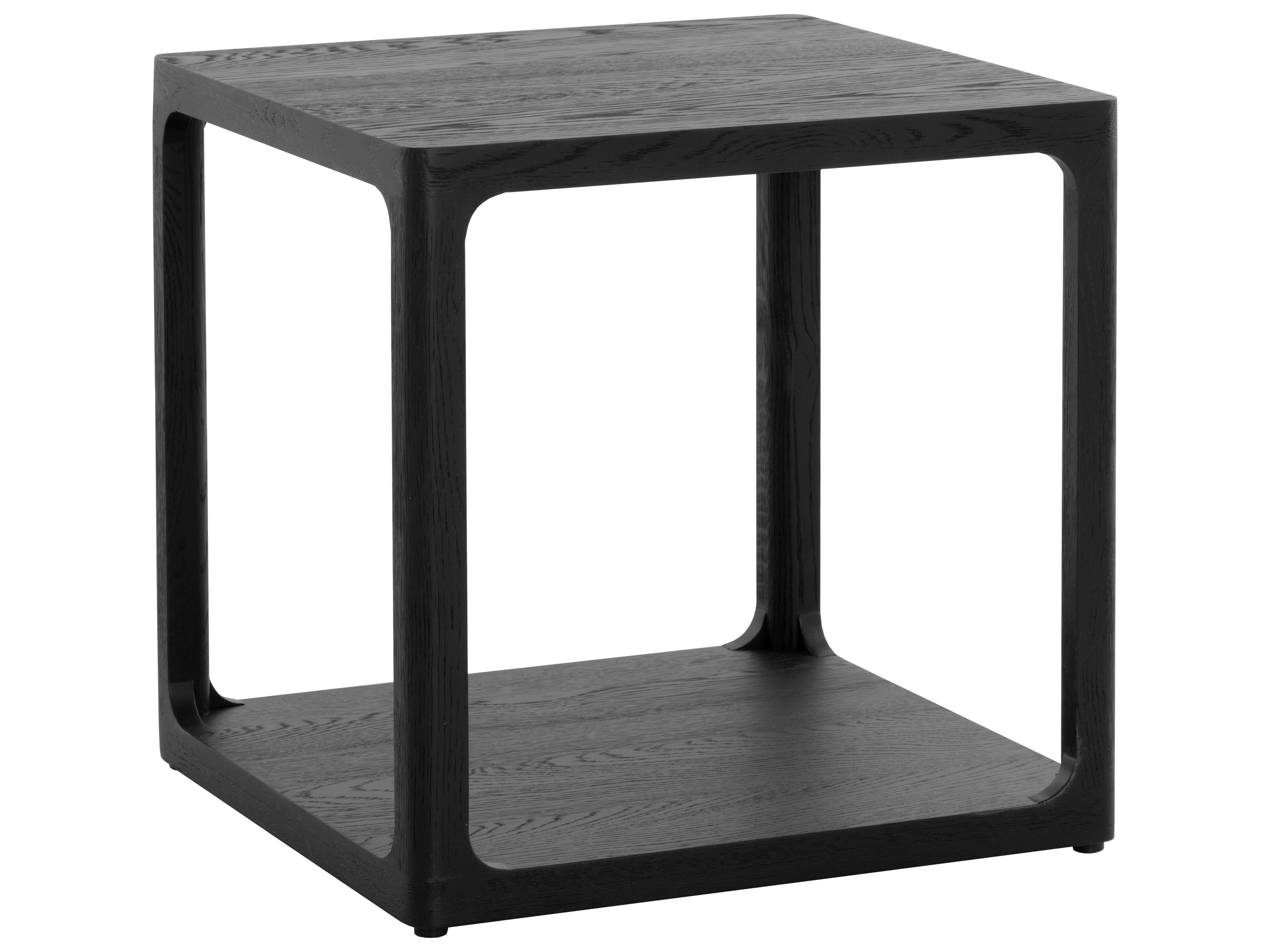 Sunpan Doncaster Square Wood Black End Table