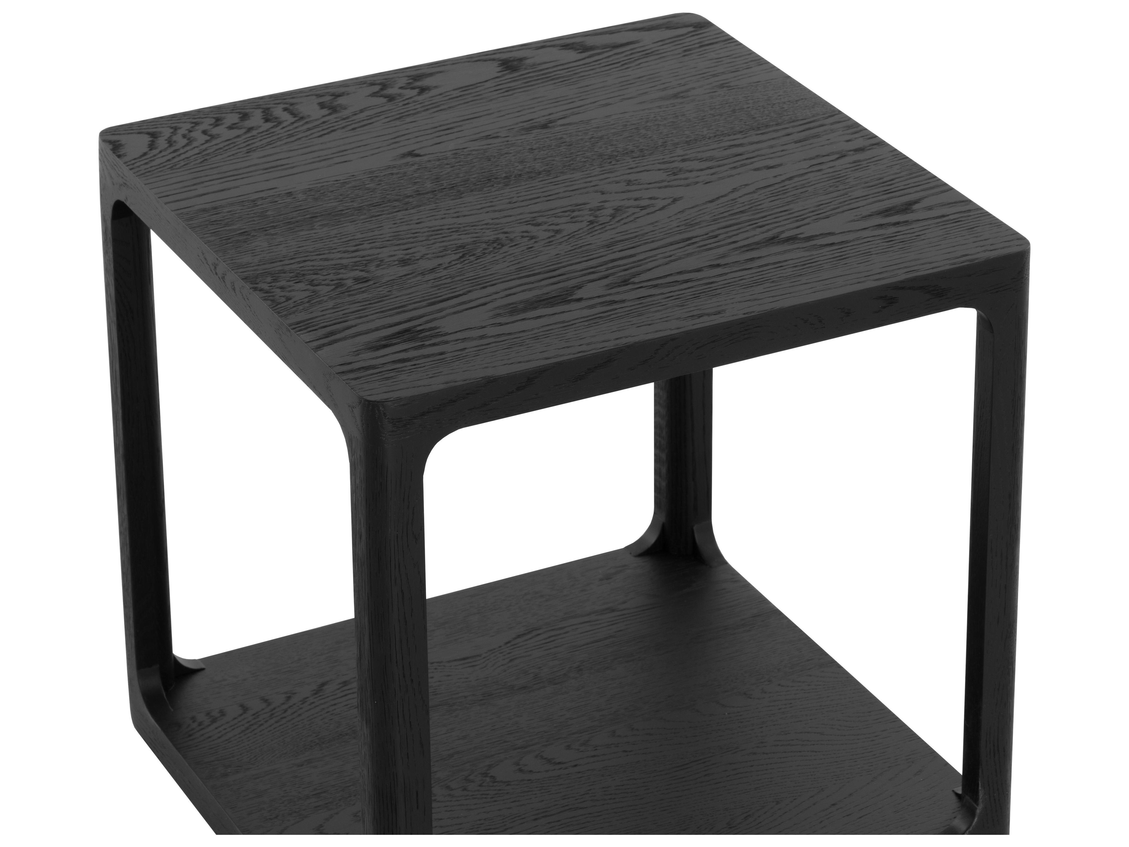 Sunpan Doncaster Square Wood Black End Table