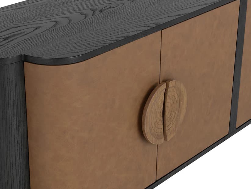 Sunpan Dresden 20" Oak Wood Sideboard