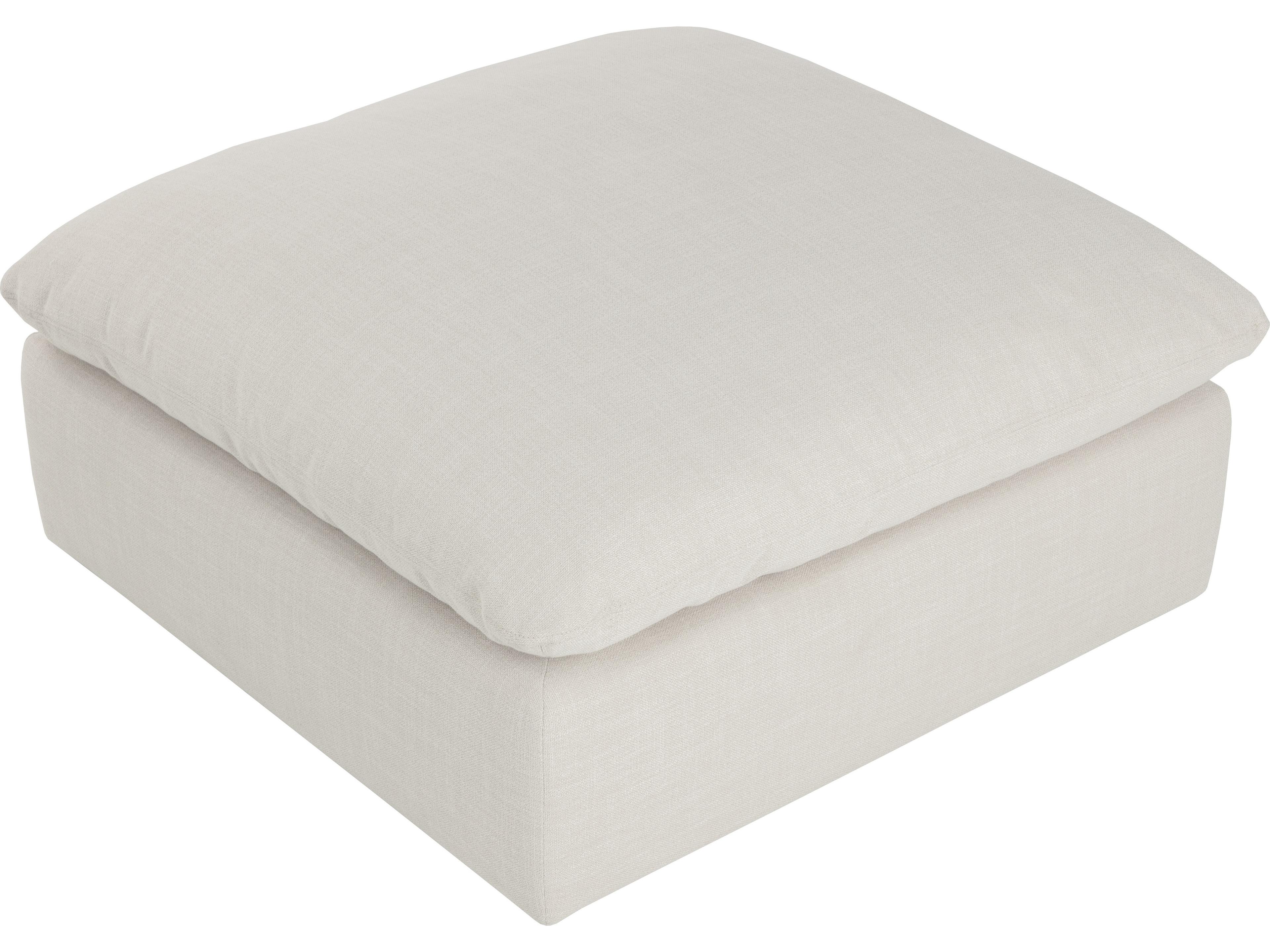 Sunpan Reve Cream Upholstered Ottoman