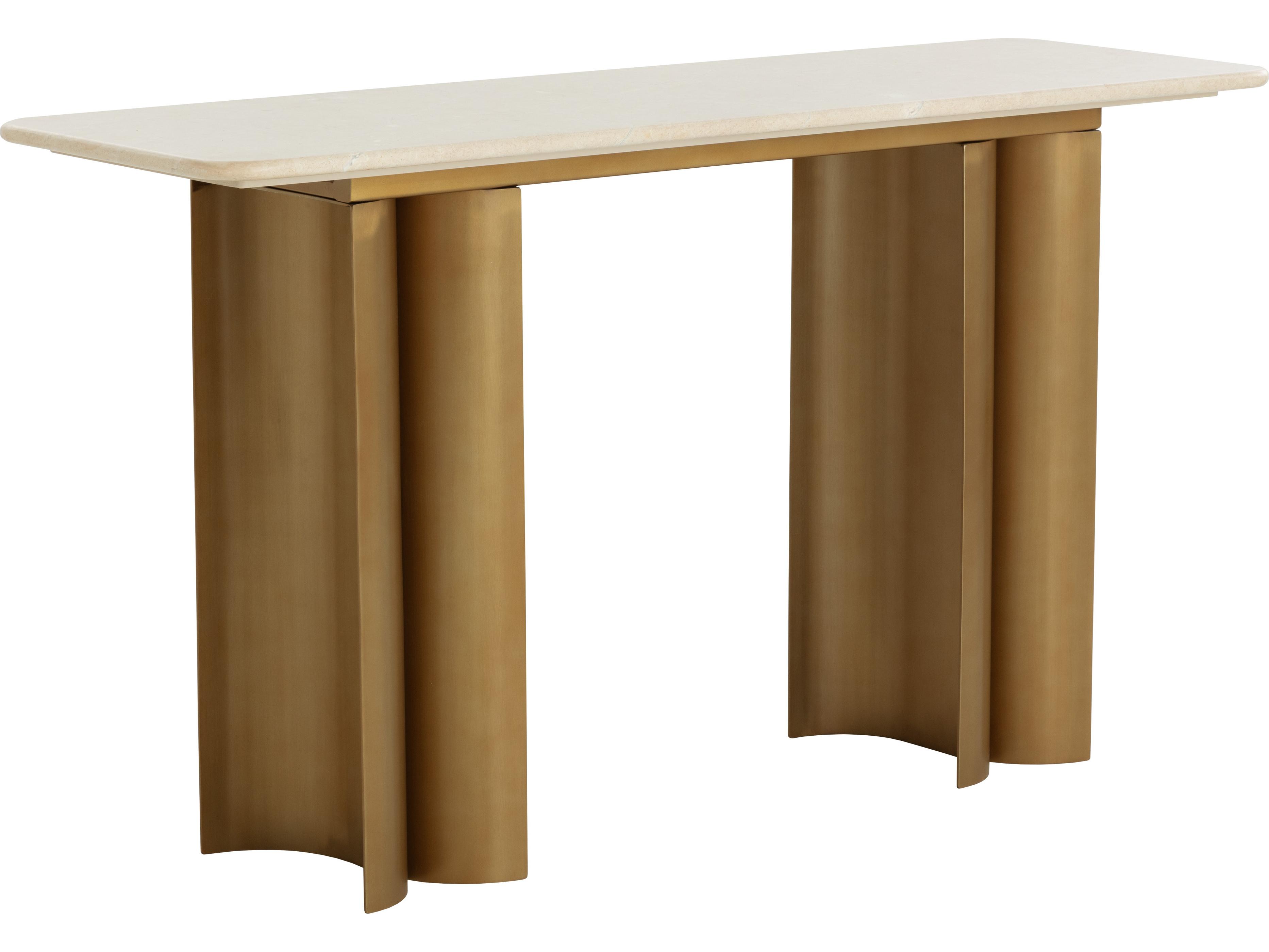 Sunpan Astara Rectangular Marble Console Table