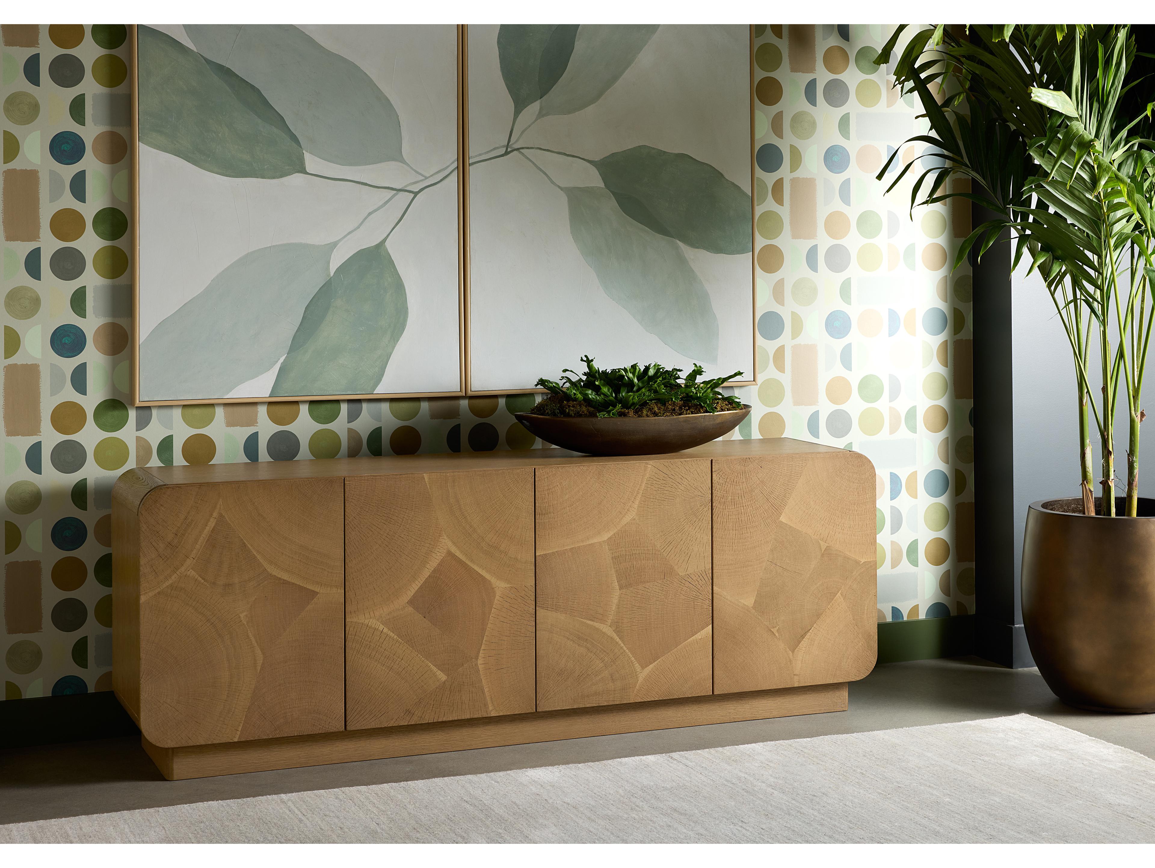 Sunpan Fauna 88" Oak Wood Brown Sideboard