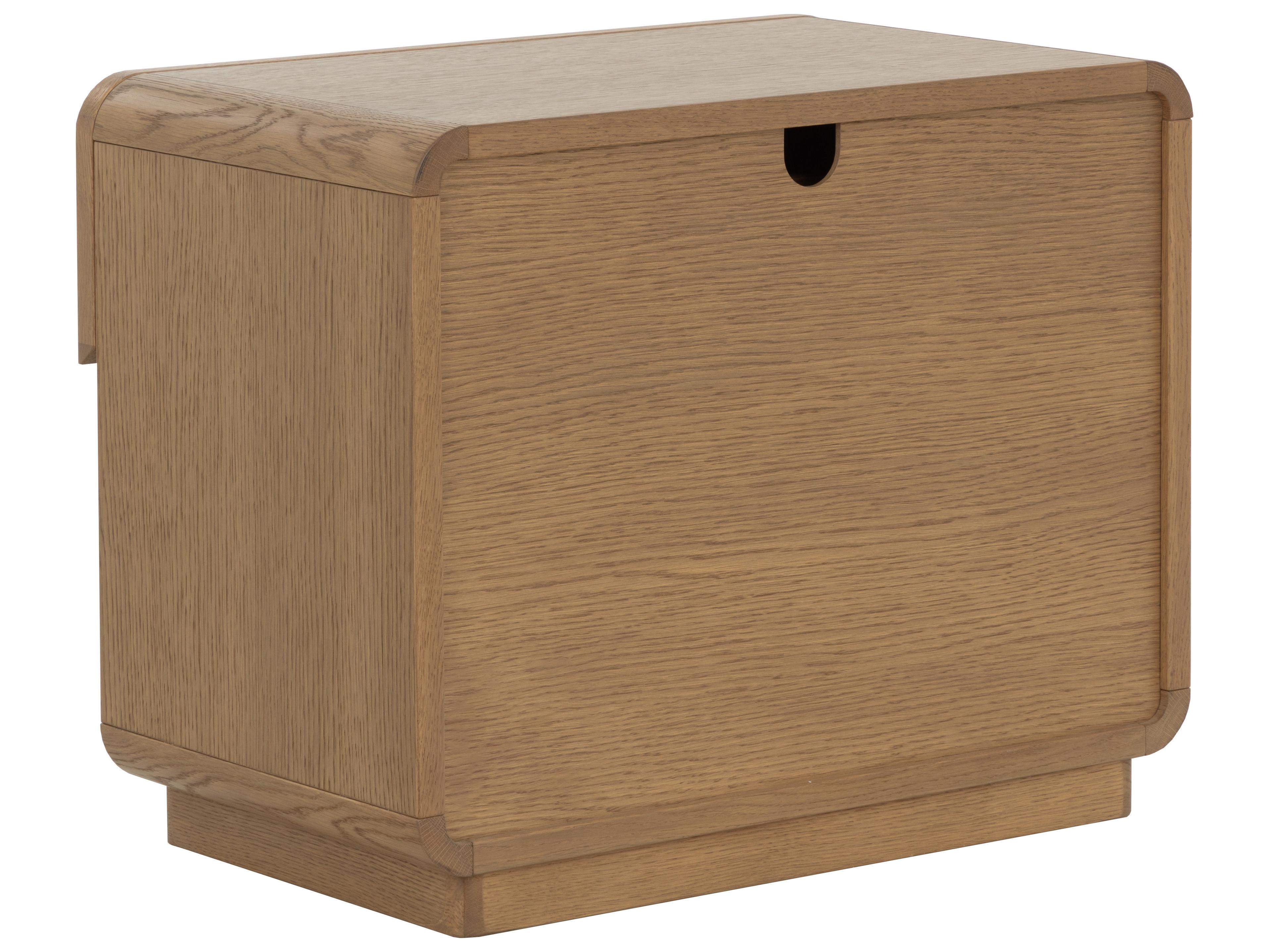 Sunpan Fauna 1-Drawer Oak Wood Nightstand
