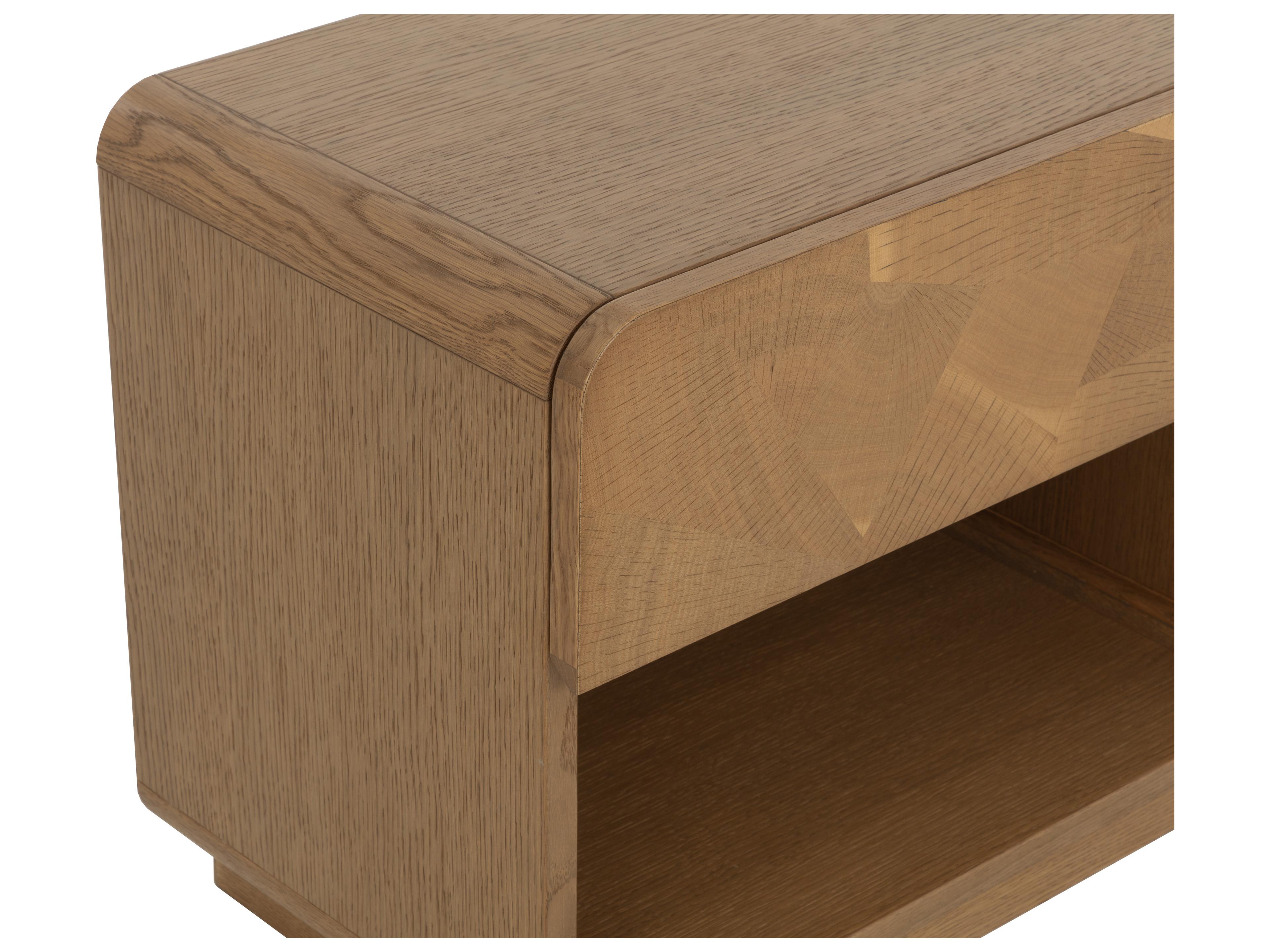 Sunpan Fauna 1-Drawer Oak Wood Nightstand