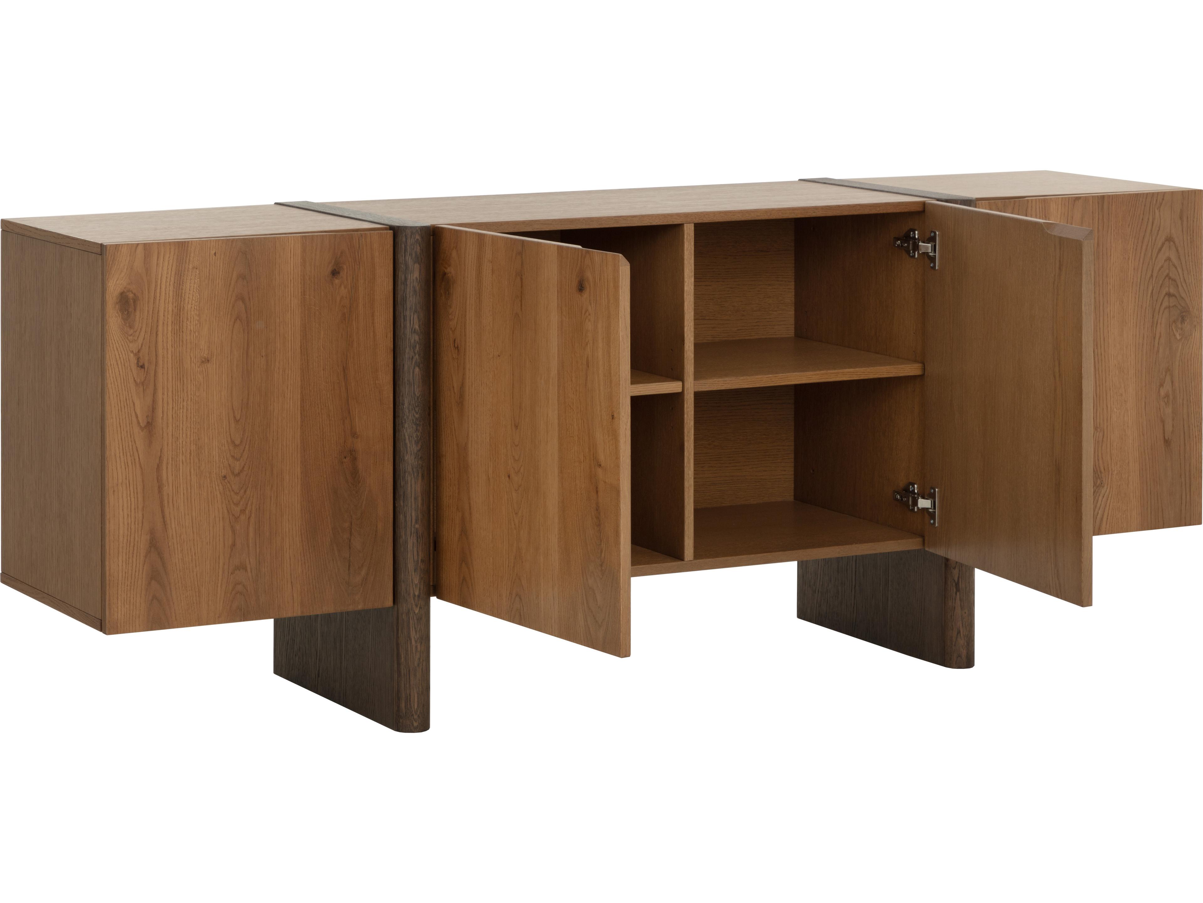Sunpan Ewan 84" Oak Wood Brown Sideboard