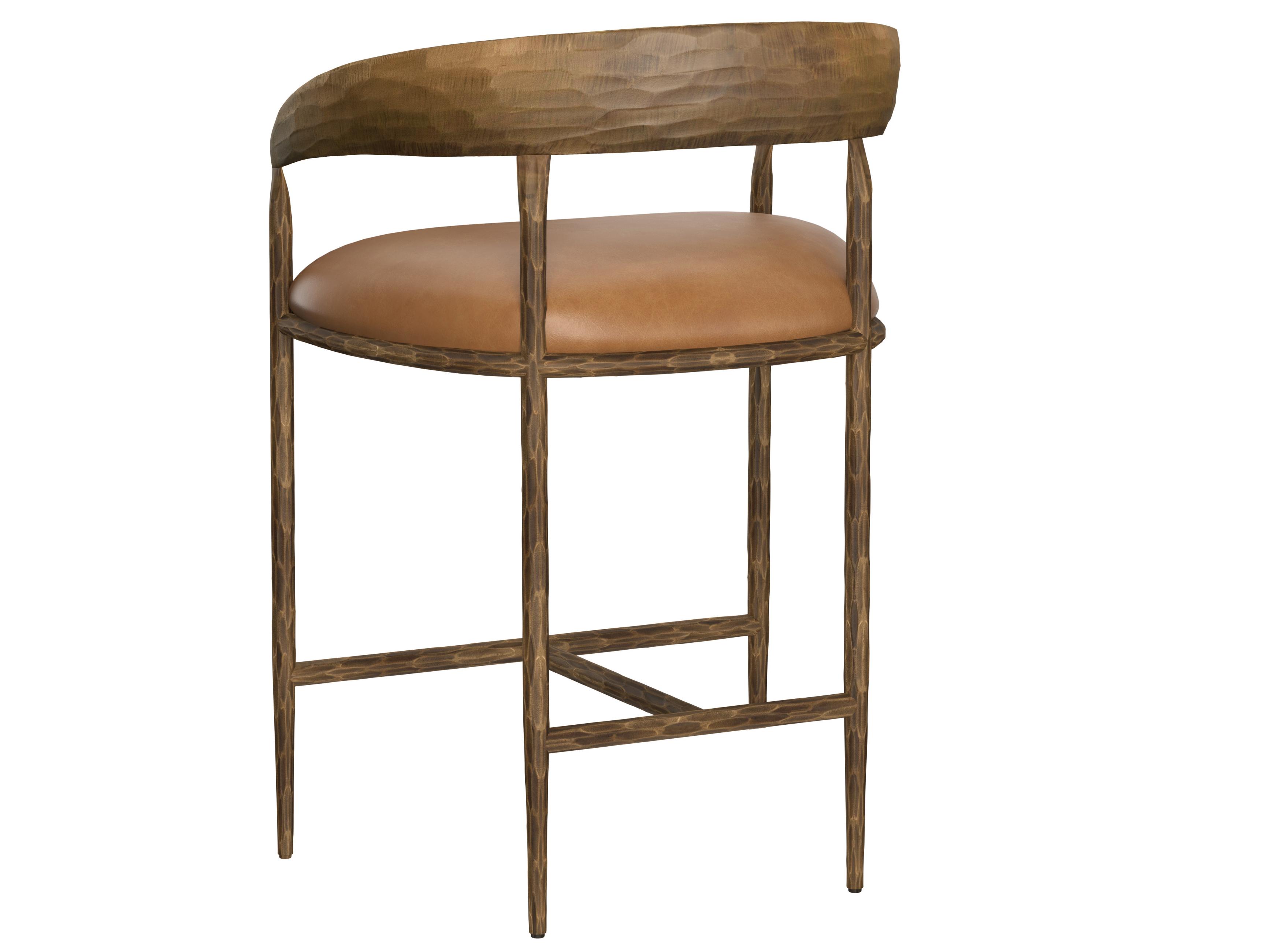 Sunpan Zanatta 24" Zanatta Counter Stool Tan Leather