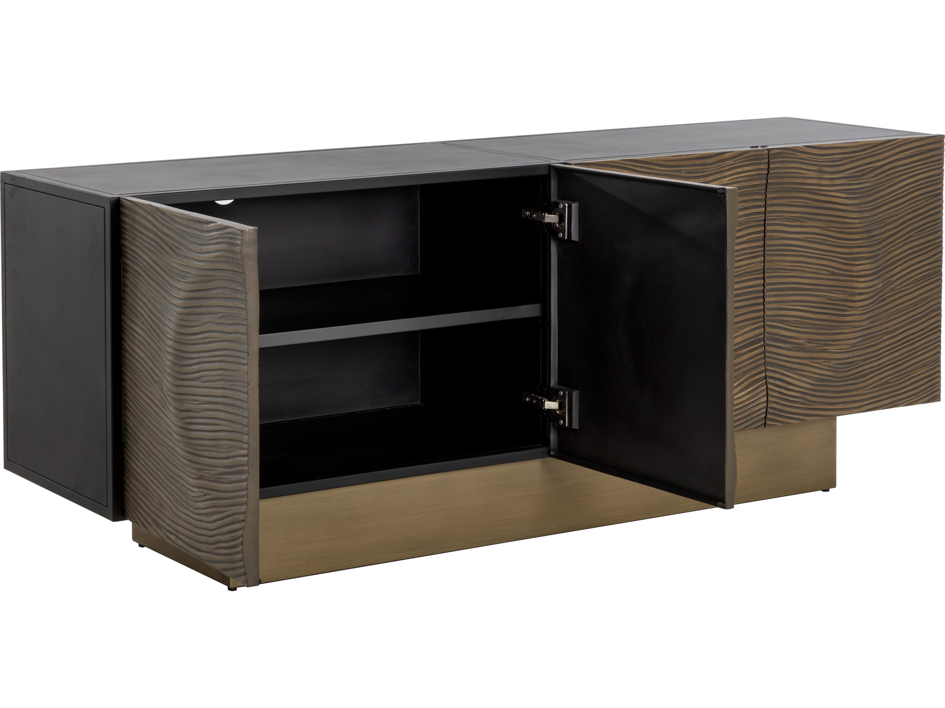Sunpan Dharkan 71" Black Sideboard