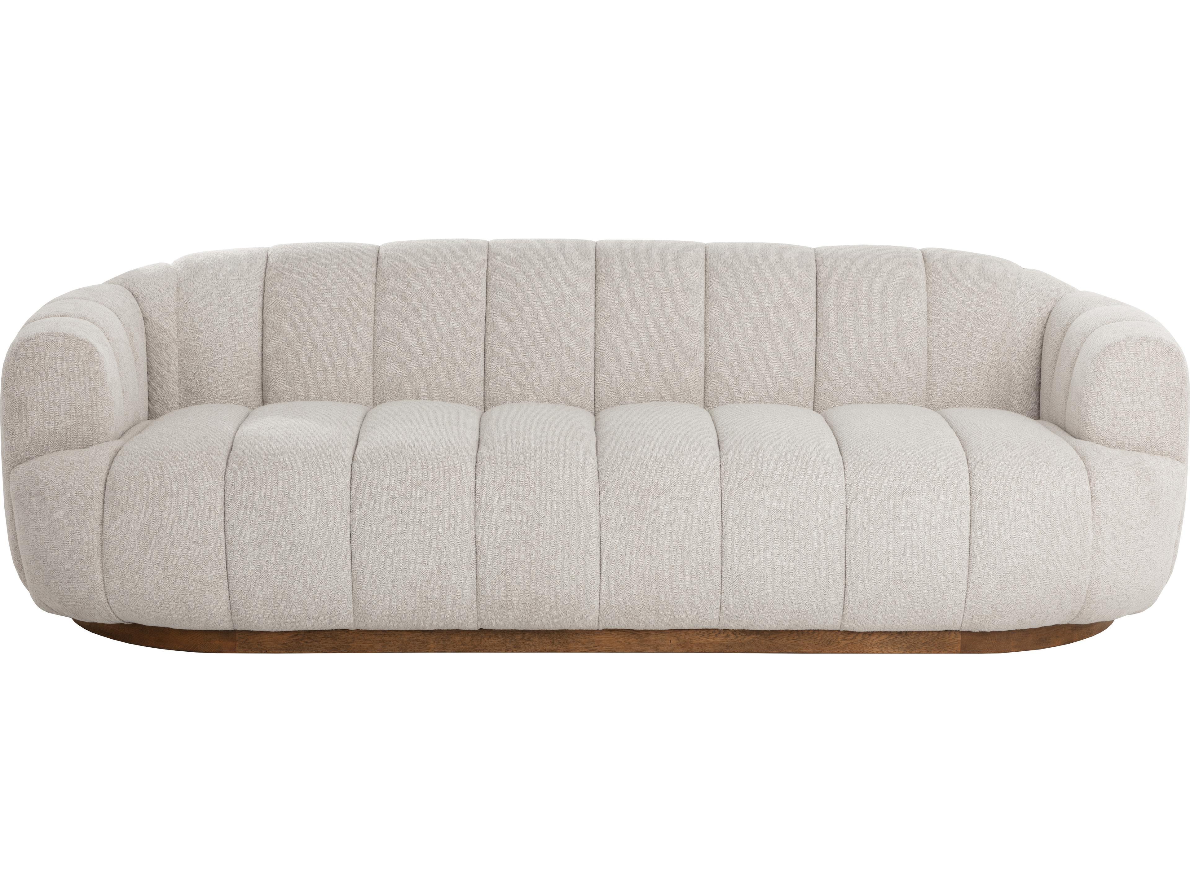 Sunpan Tadeo Taupe Beige Upholstered Sofa