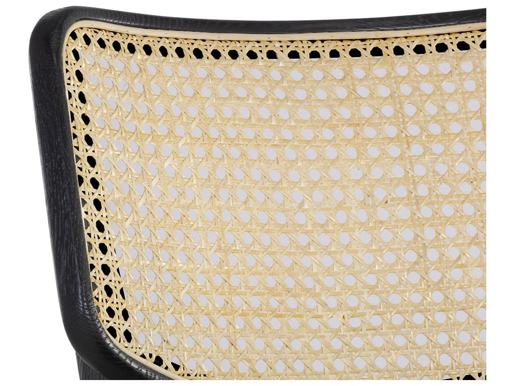 Sunpan Annex Black Upholstered Armless Dining Chair