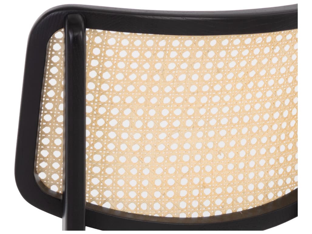 Sunpan Annex Black Upholstered Oak Wood Counter Stool